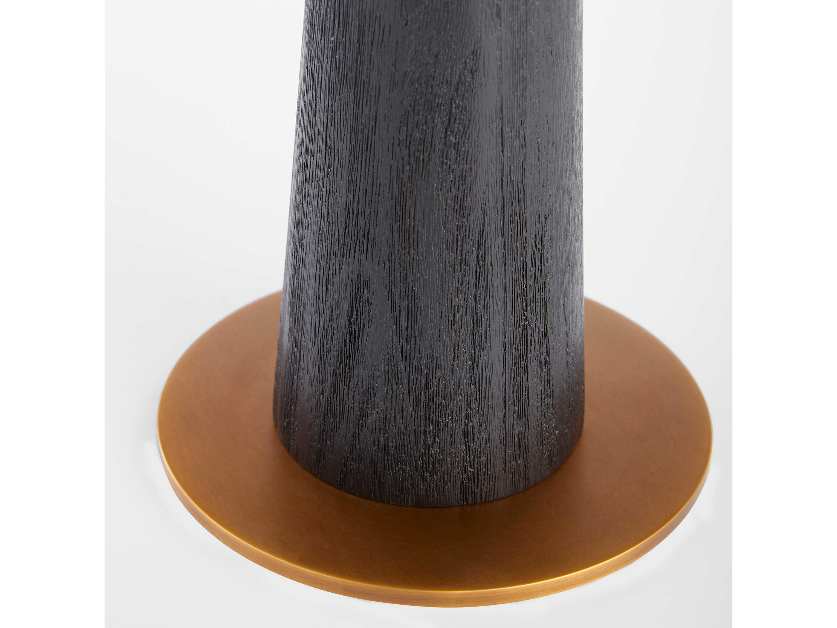 Cyan Design Wright Black Brass Wheat Linen Buffet Lamp