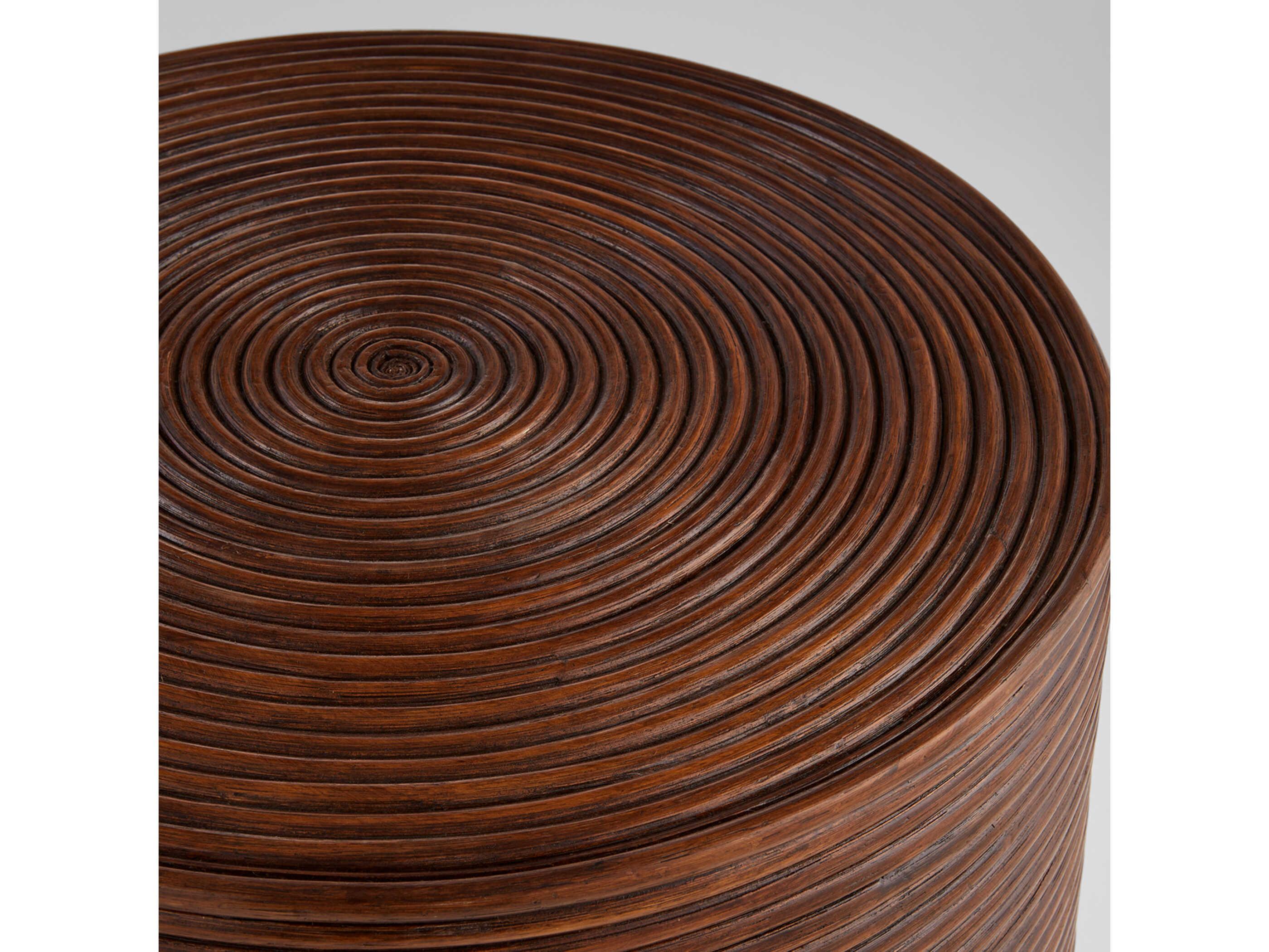 Cyan Design Papeete Round Rattan End Table