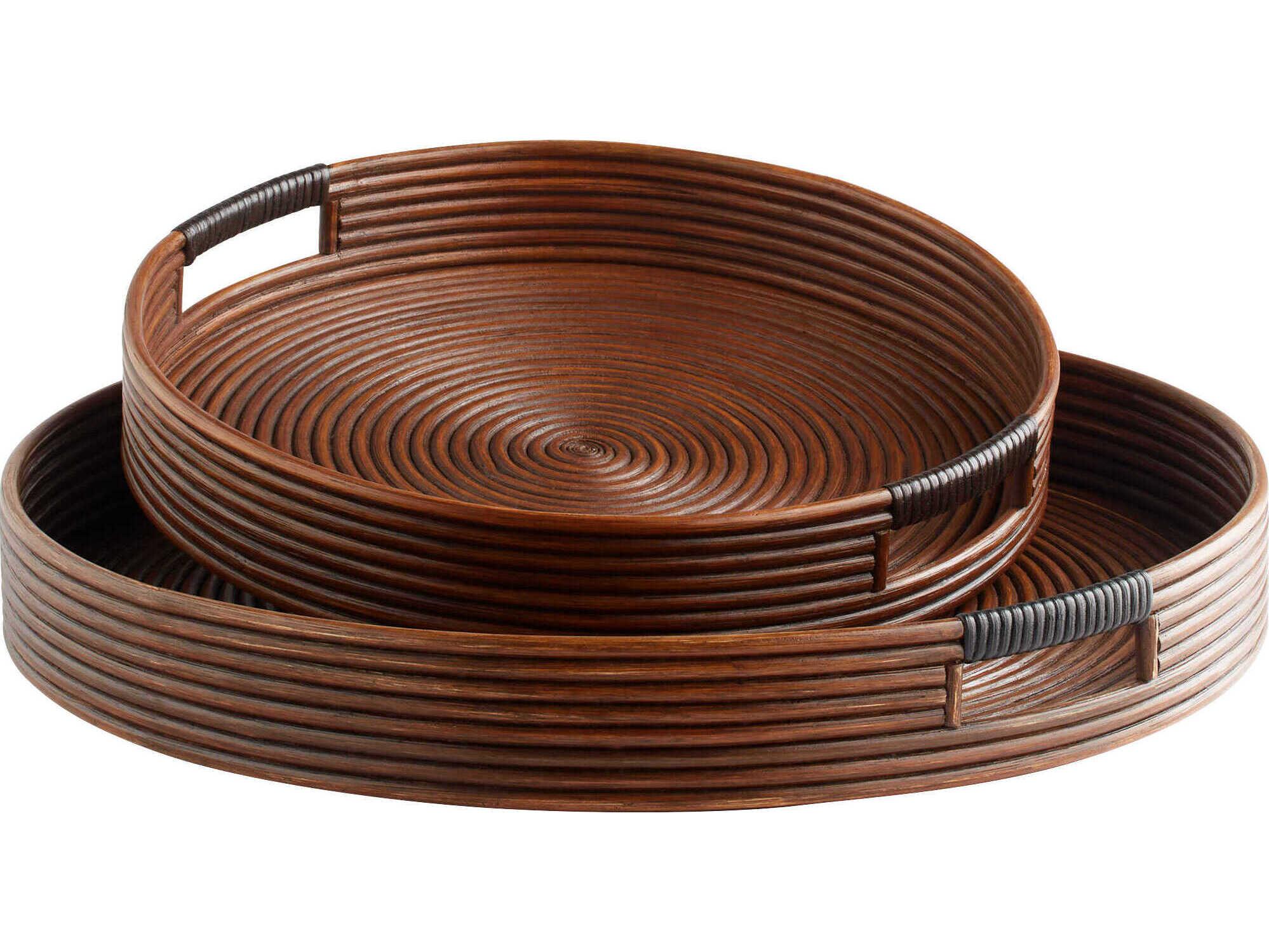 Cyan Design Brown Papeete Serving Tray