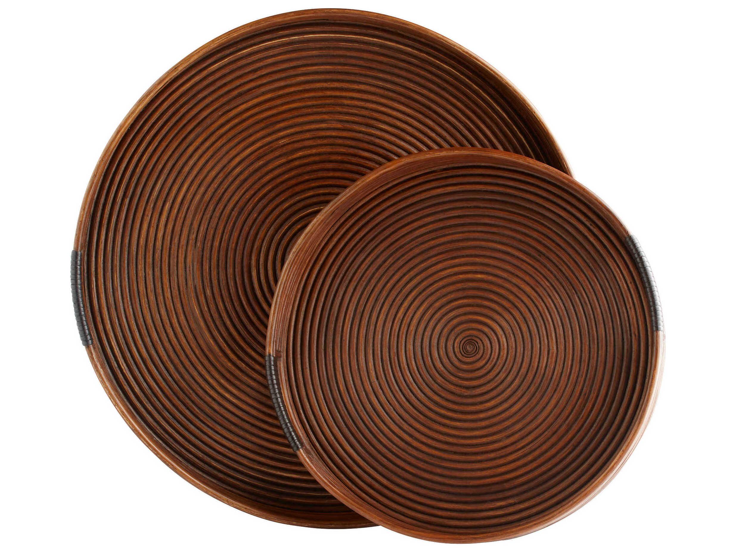 Cyan Design Brown Papeete Serving Tray