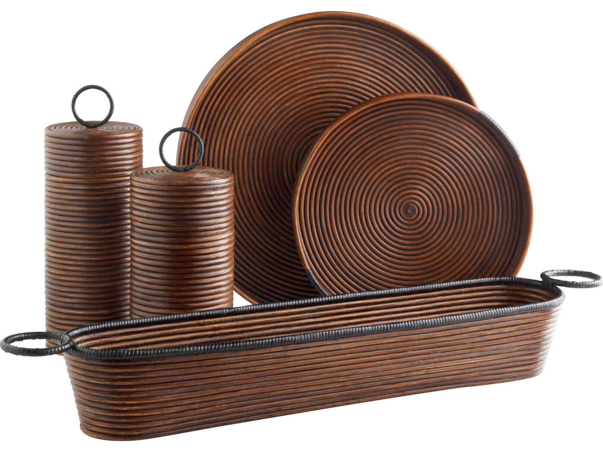 Cyan Design Brown Papeete Serving Tray