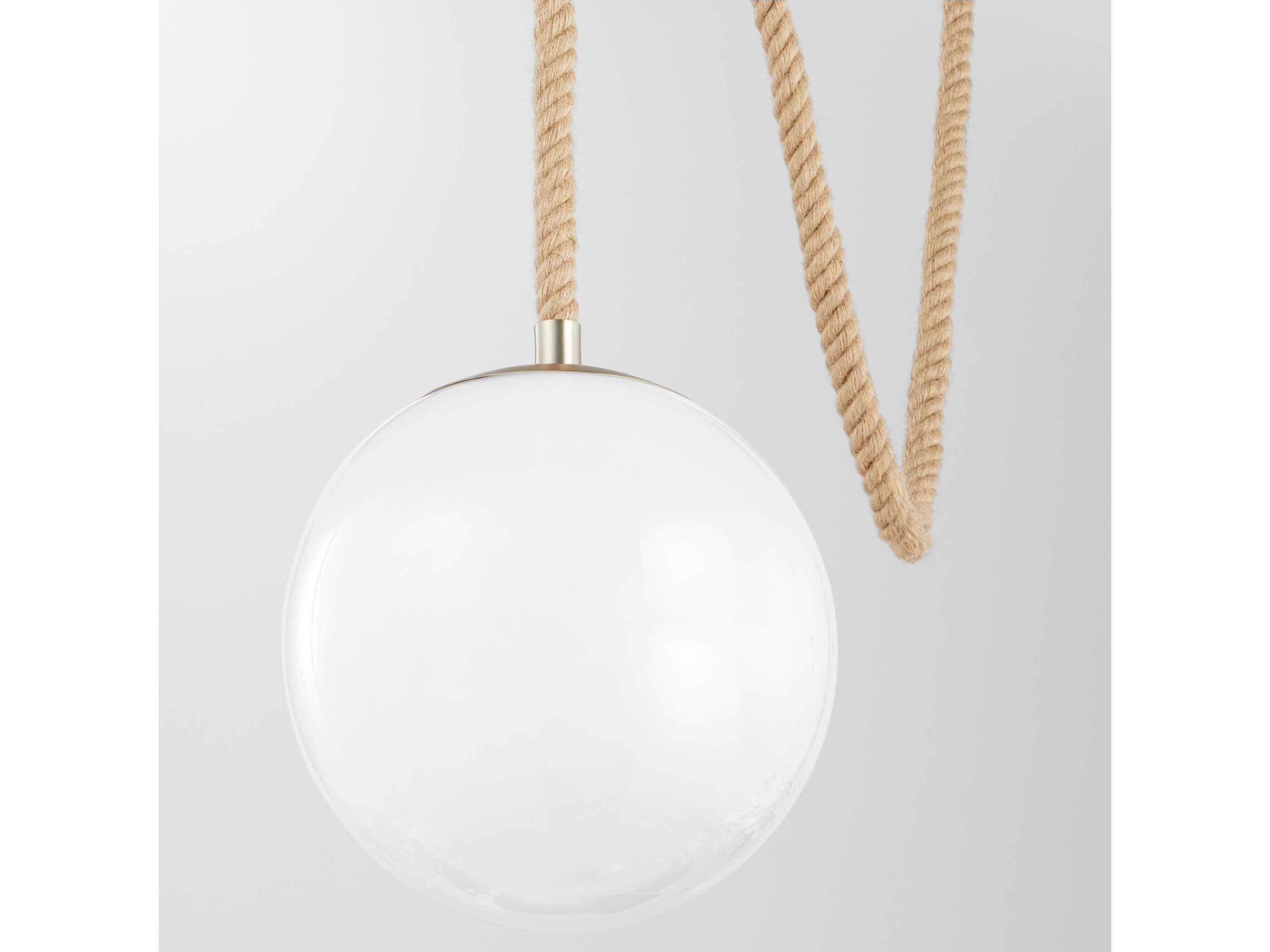 Cyan Design Rockport 1-Light Aged Brass Brown Globe Mini Pendant
