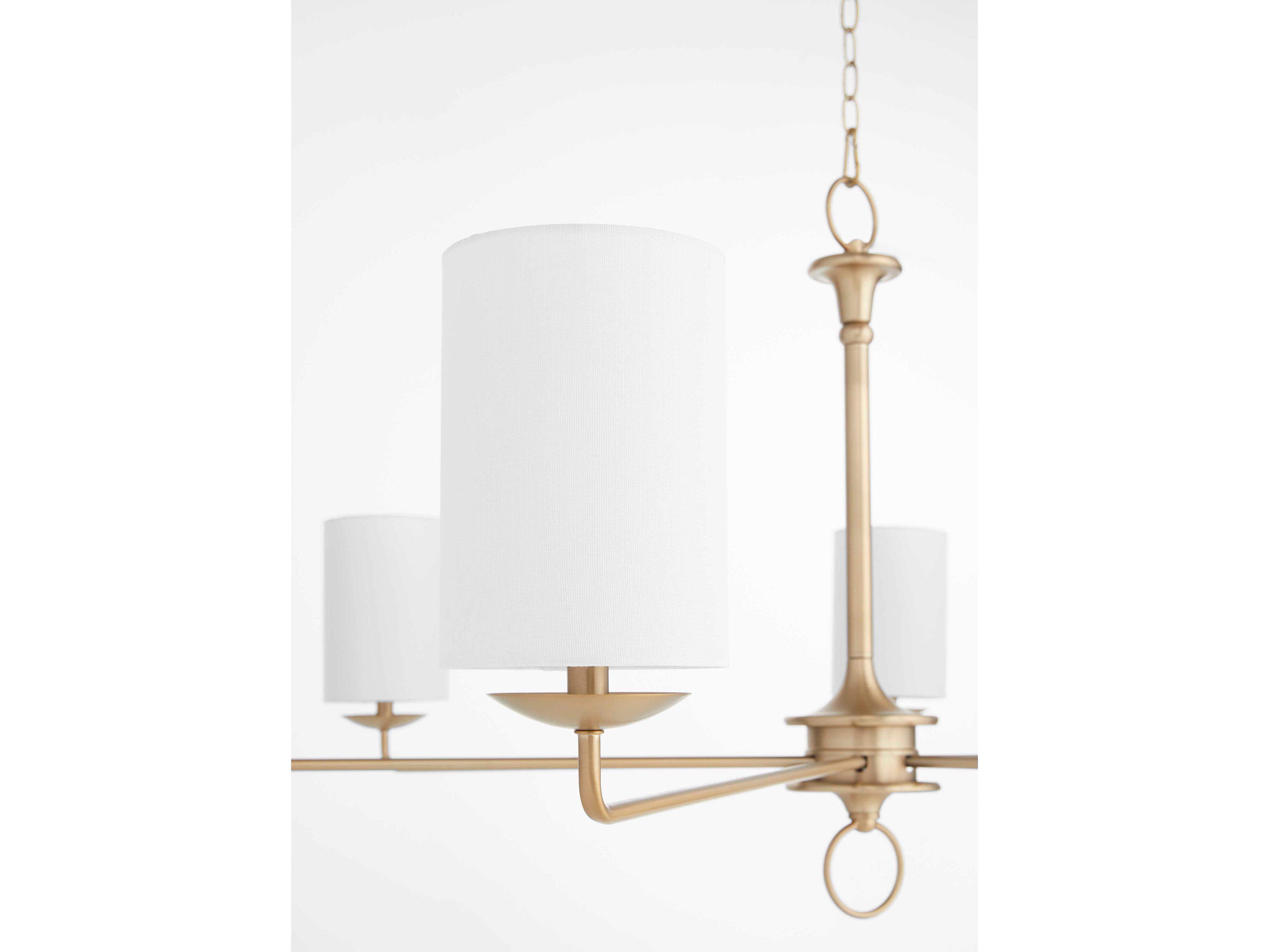Cyan Design Ginevra 6-Light Aged Brass Cylinder Chandelier