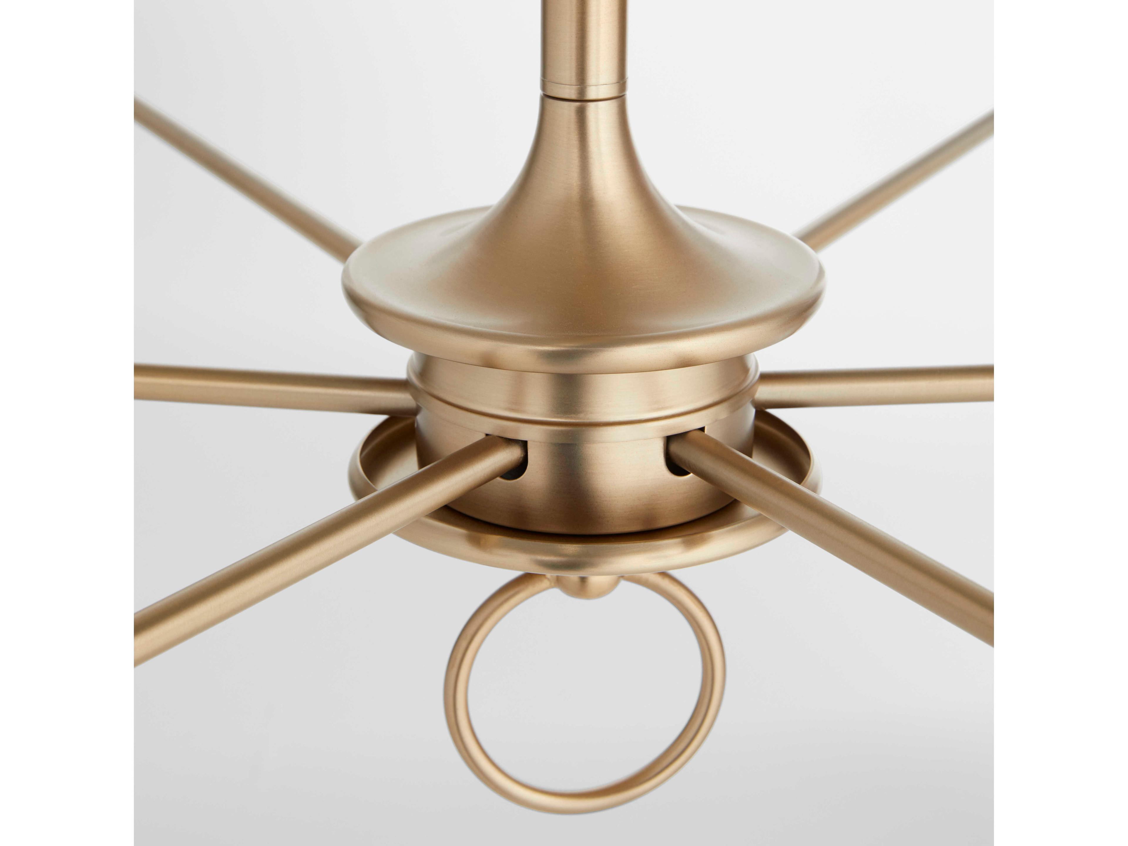 Cyan Design Ginevra 6-Light Aged Brass Cylinder Chandelier