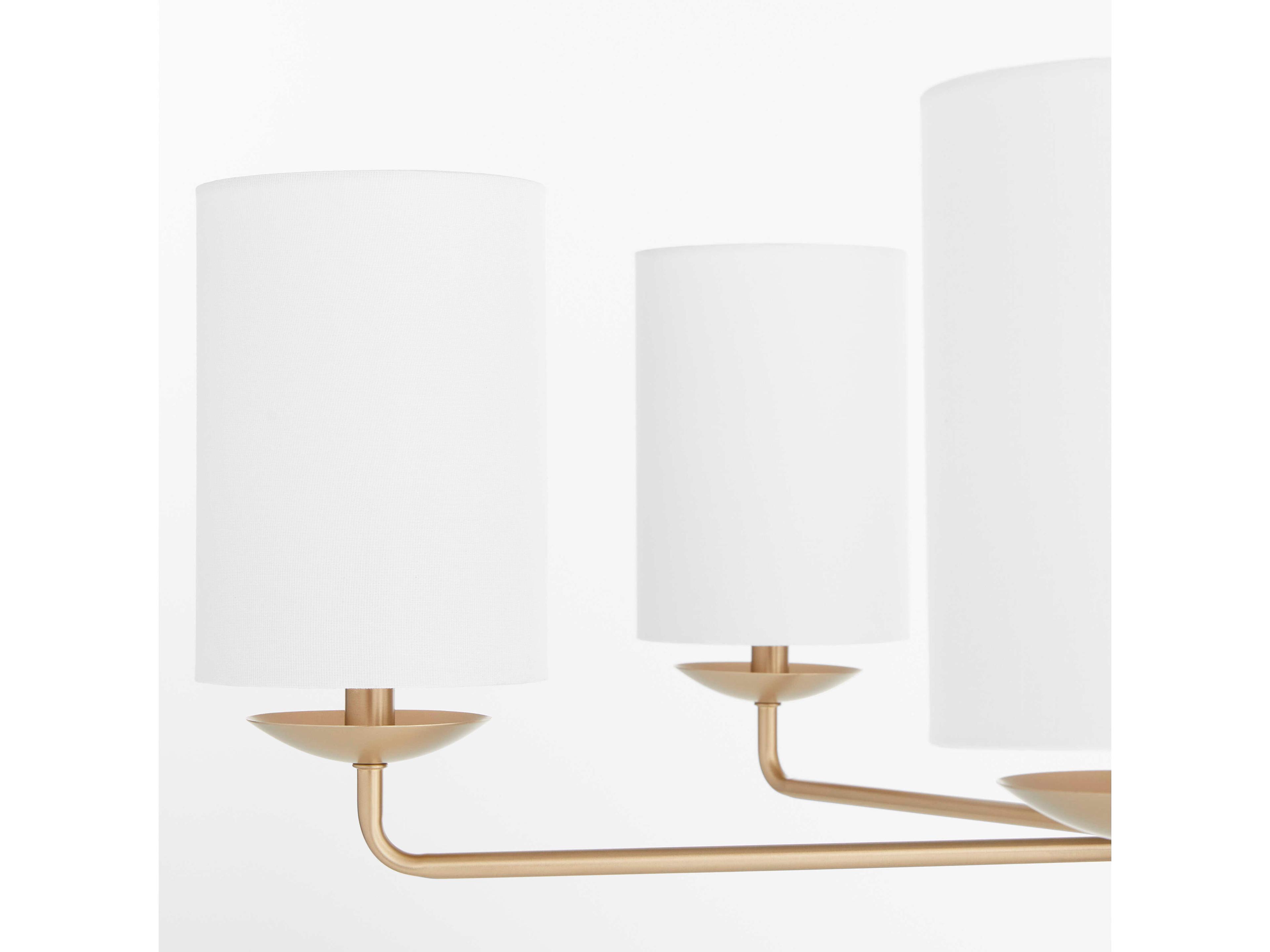 Cyan Design Ginevra 6-Light Aged Brass Cylinder Chandelier