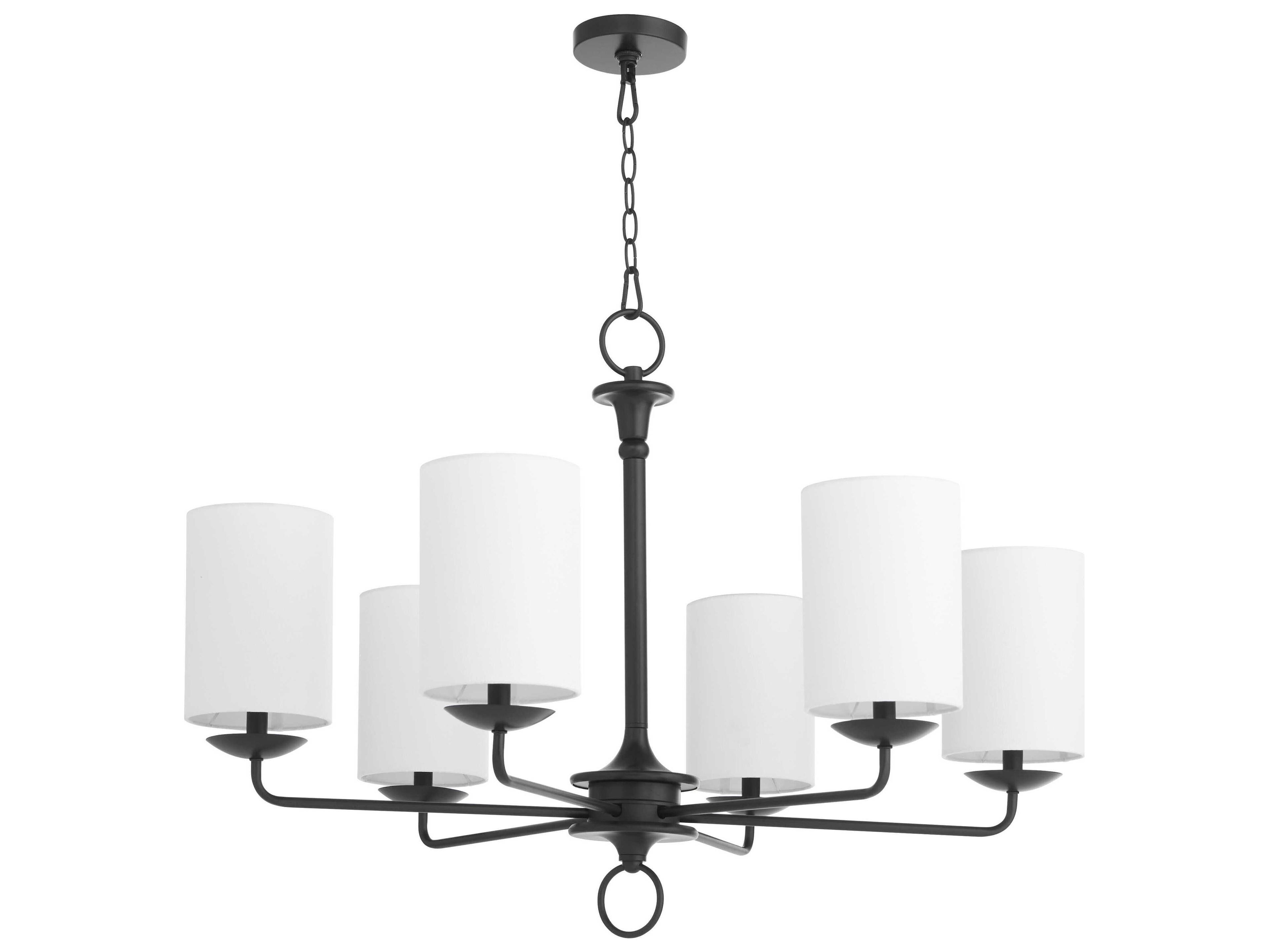 Cyan Design Ginevra 6-Light Black Cylinder Chandelier