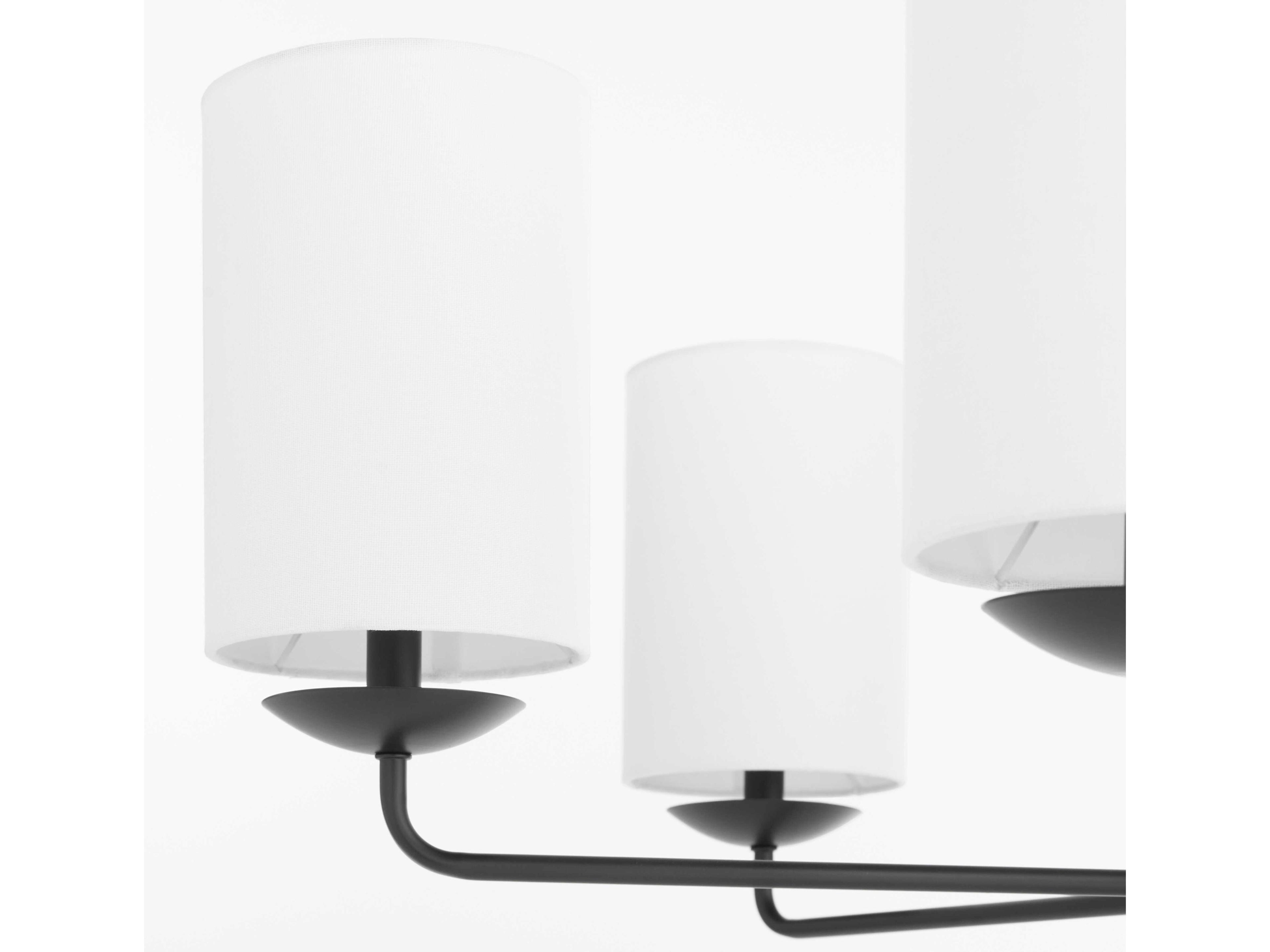 Cyan Design Ginevra 6-Light Black Cylinder Chandelier