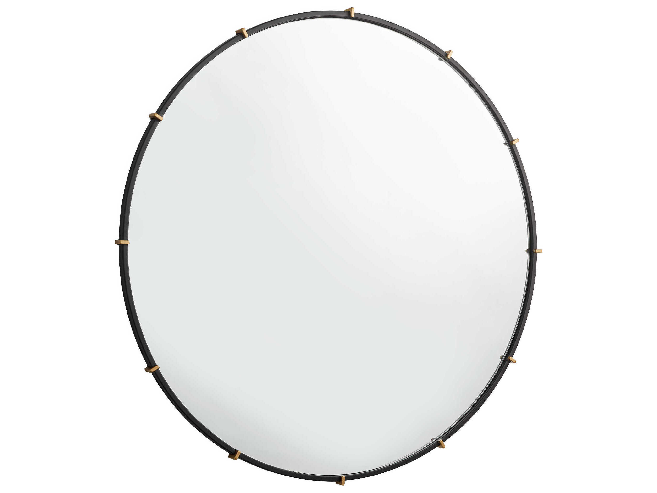 Cyan Design Klipp Black Round Wall Mirror