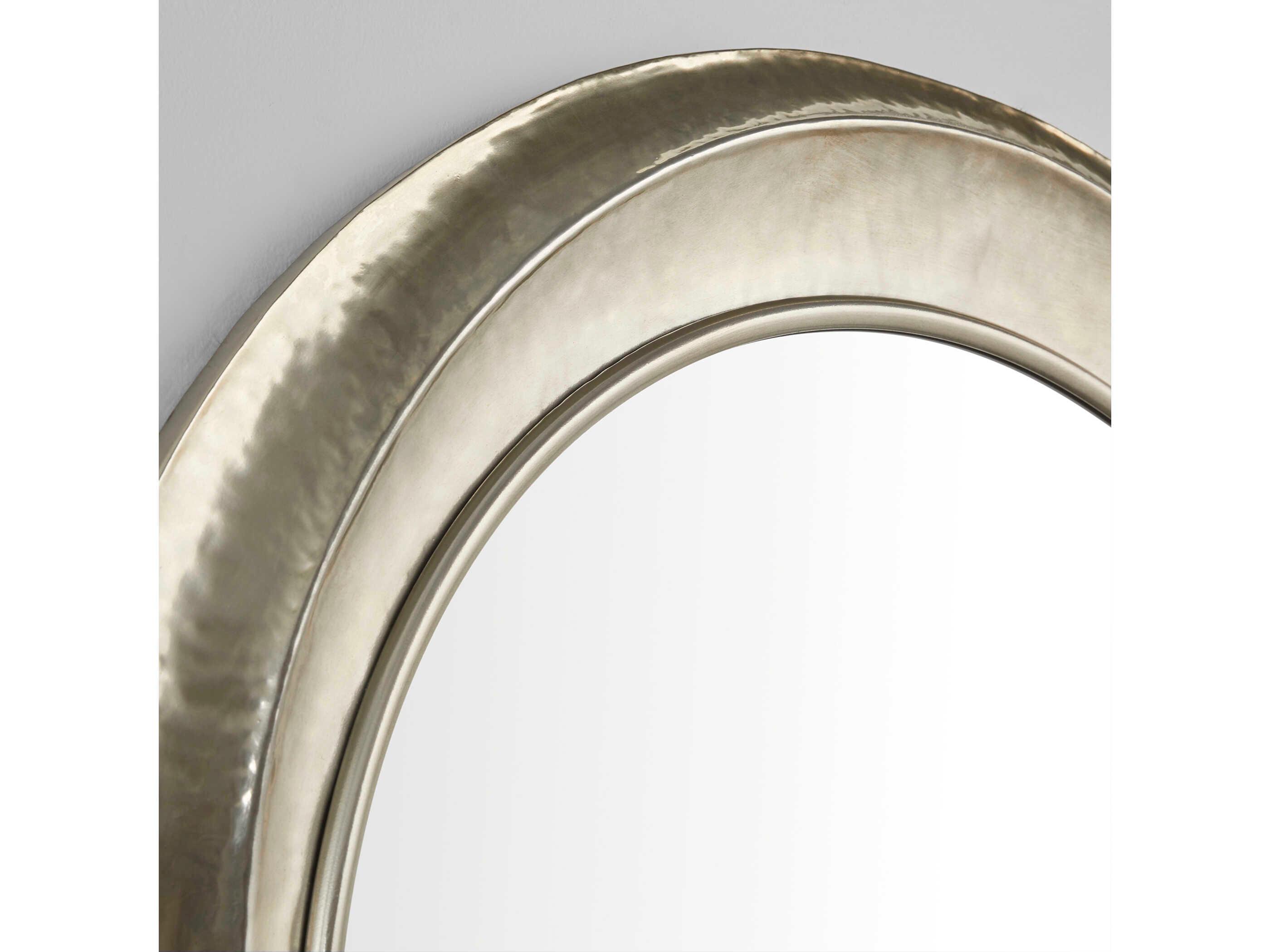 Cyan Design Lorraine Nickel Oval Wall Mirror