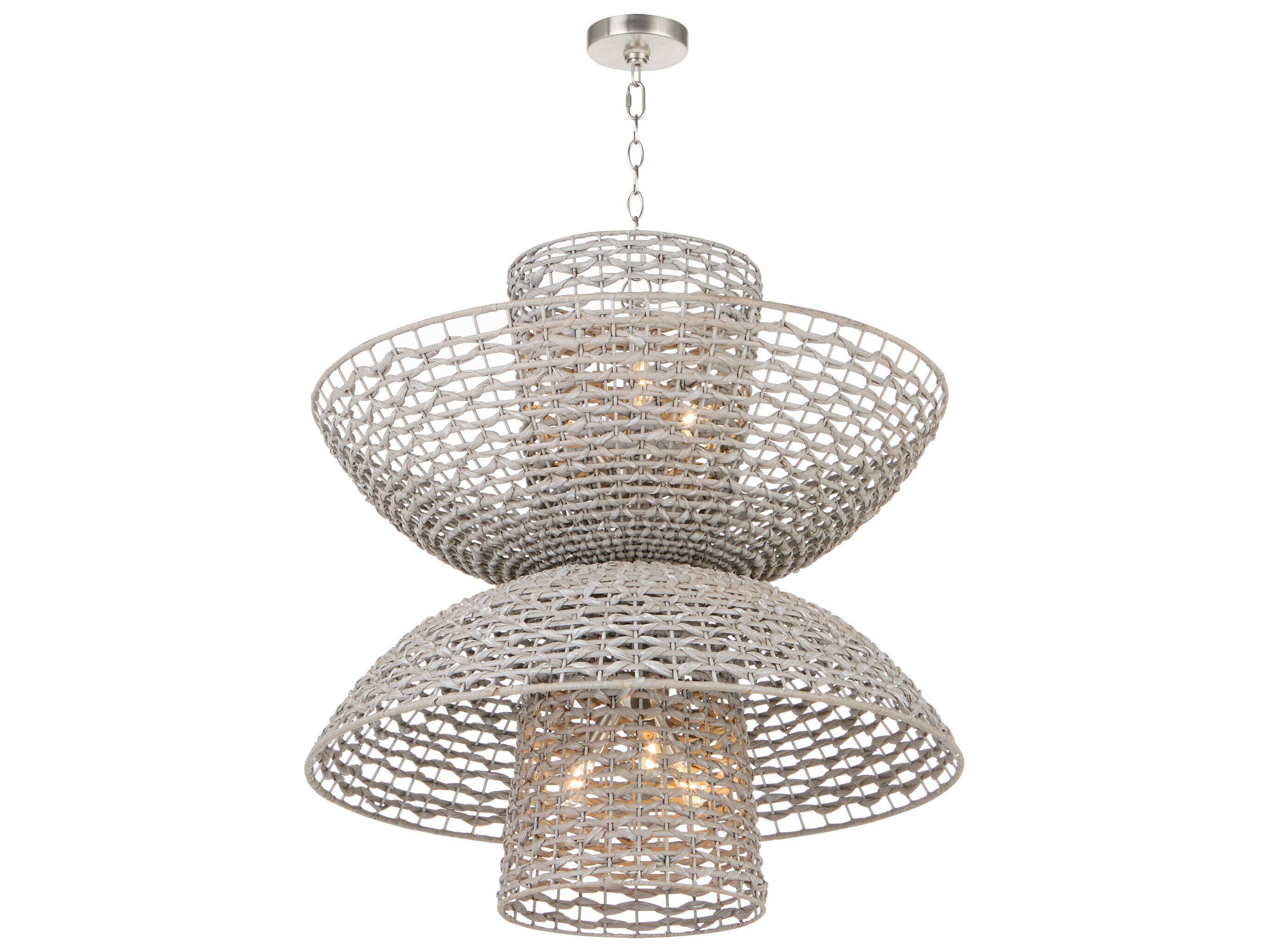 Cyan Design Masasa 6-Light Pale Grey Nickel Pendant