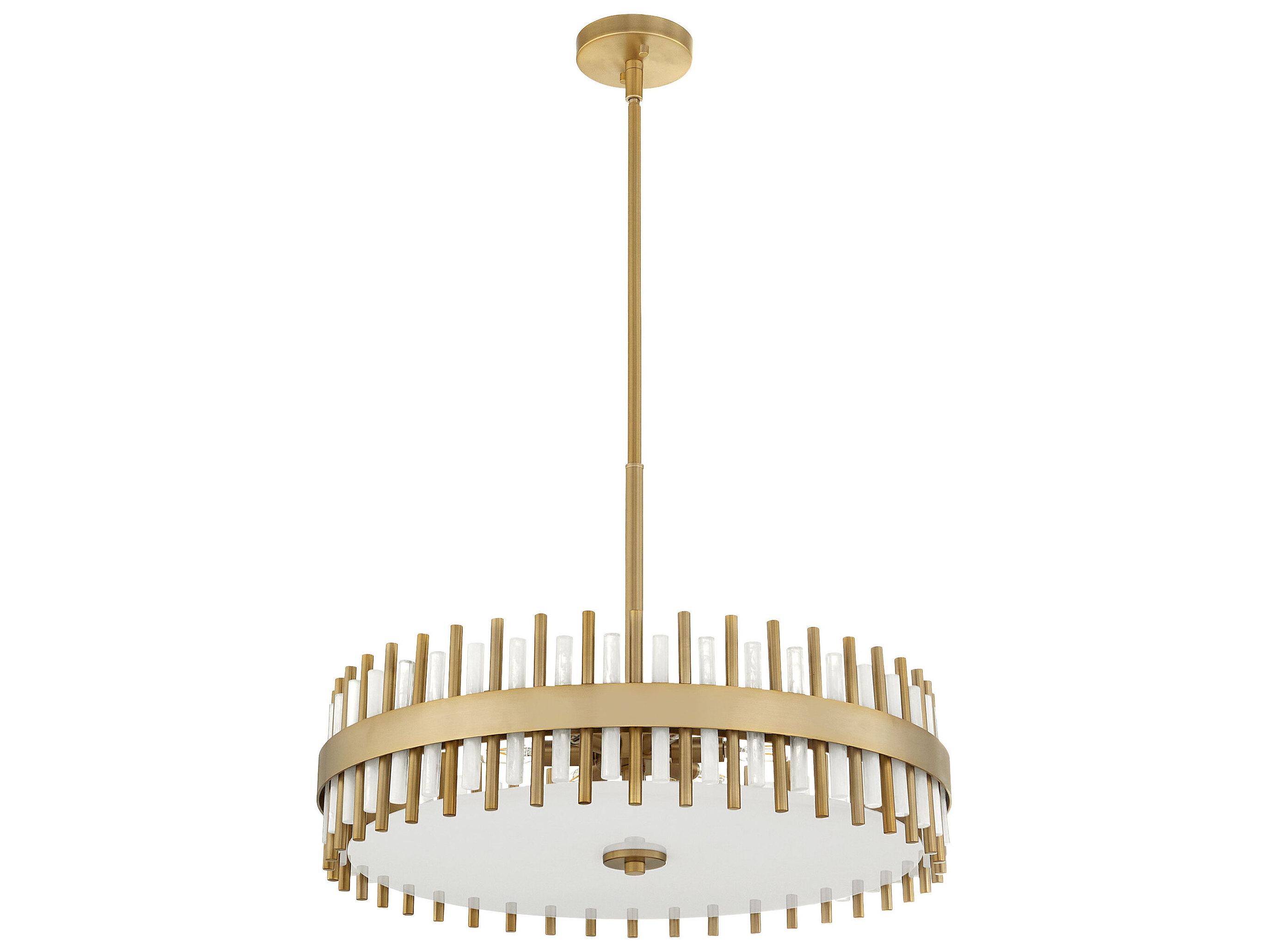 Cyan Design Cassio 6-Light Aged Brass Drum Round Pendant