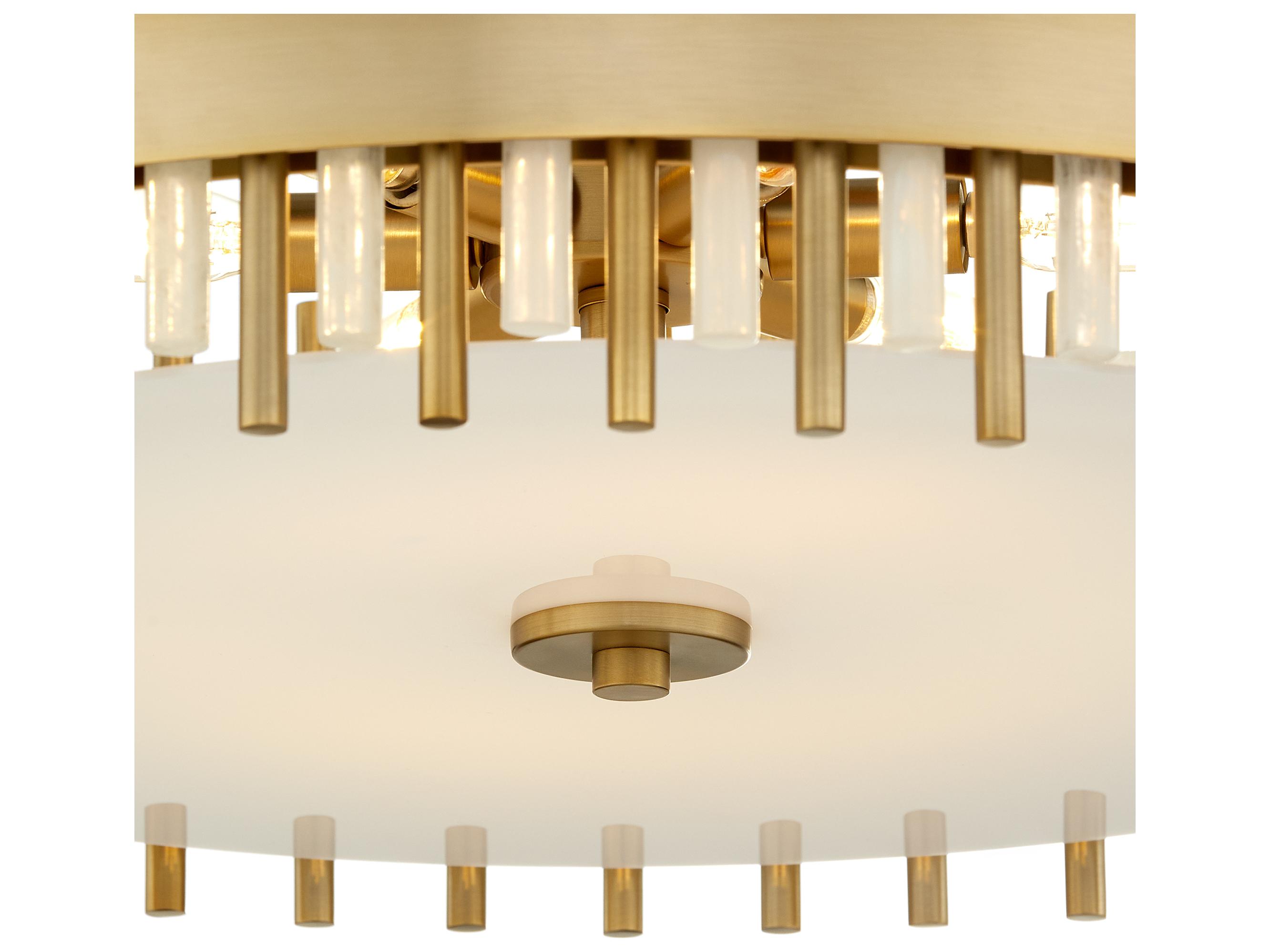 Cyan Design Cassio 6-Light Aged Brass Drum Round Pendant