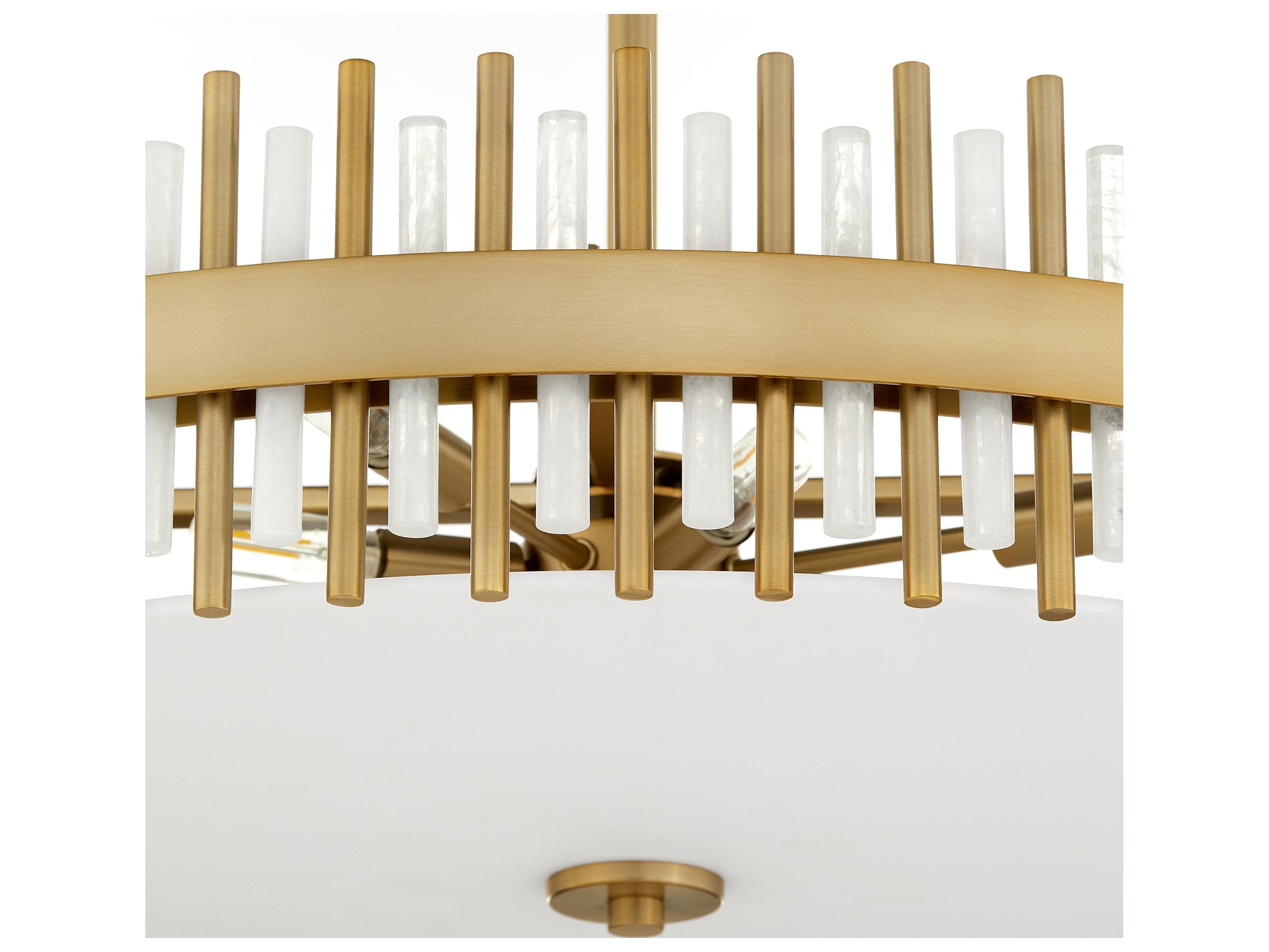 Cyan Design Cassio 8-Light Aged Brass Drum Round Pendant