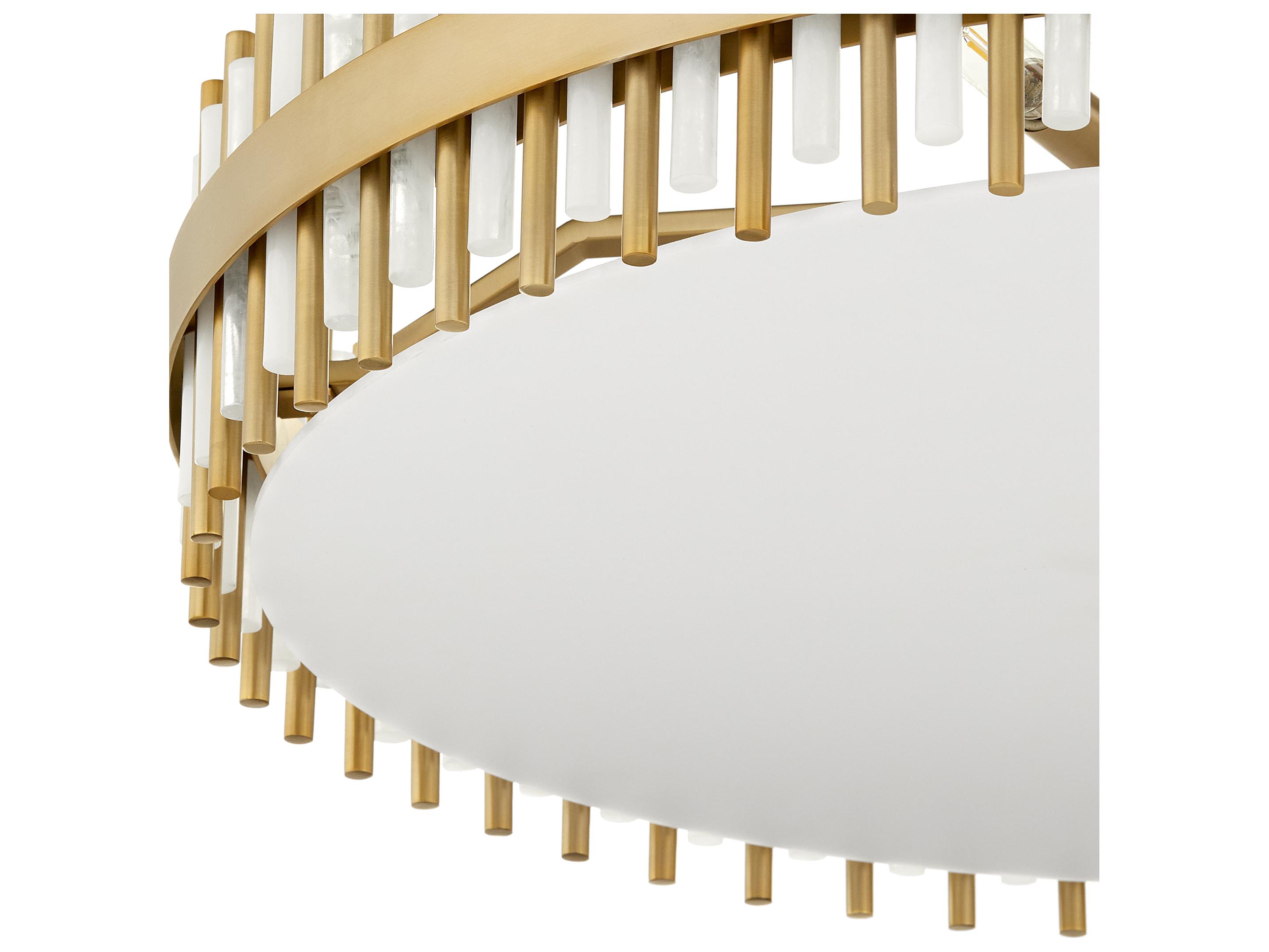 Cyan Design Cassio 8-Light Aged Brass Drum Round Pendant