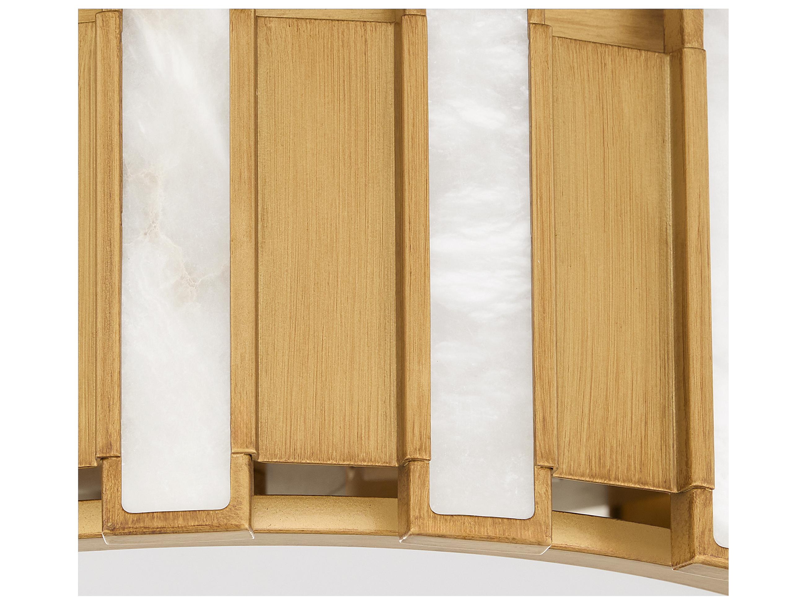 Cyan Design Volterra Aged Brass Drum Round Flush Mount