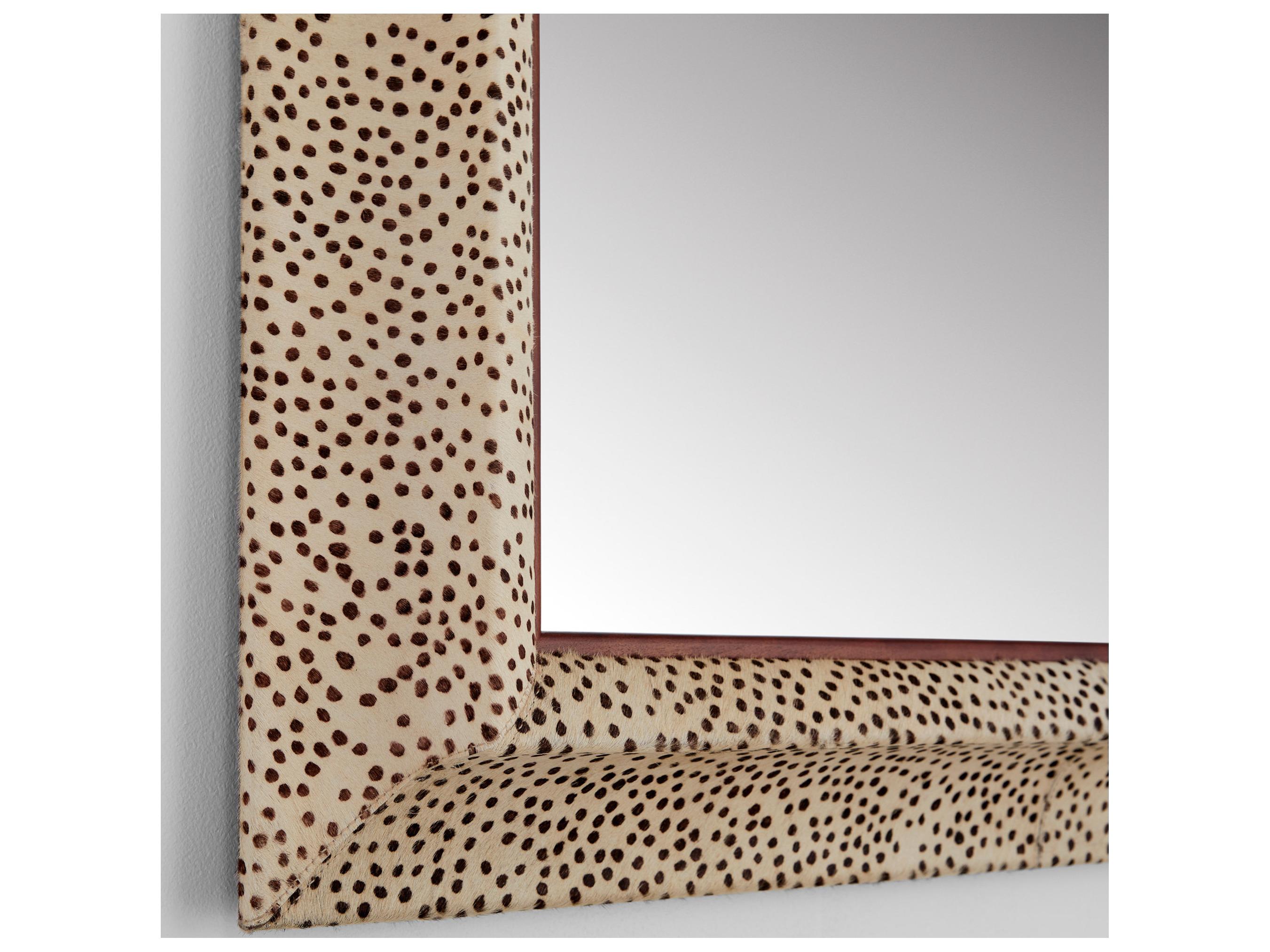 Cyan Design Gaborone Off White Brown Walnut Wall Mirror Rectangular
