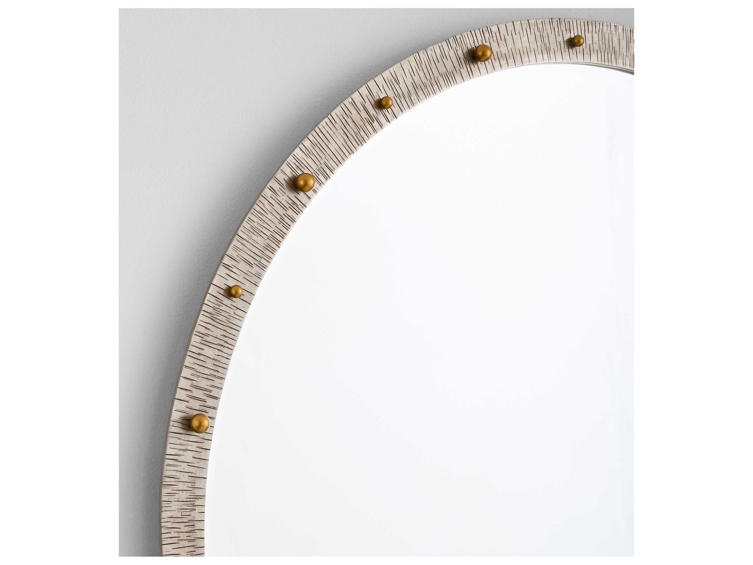 Cyan Design Odraz Nickel Gold Wall Mirror Oval