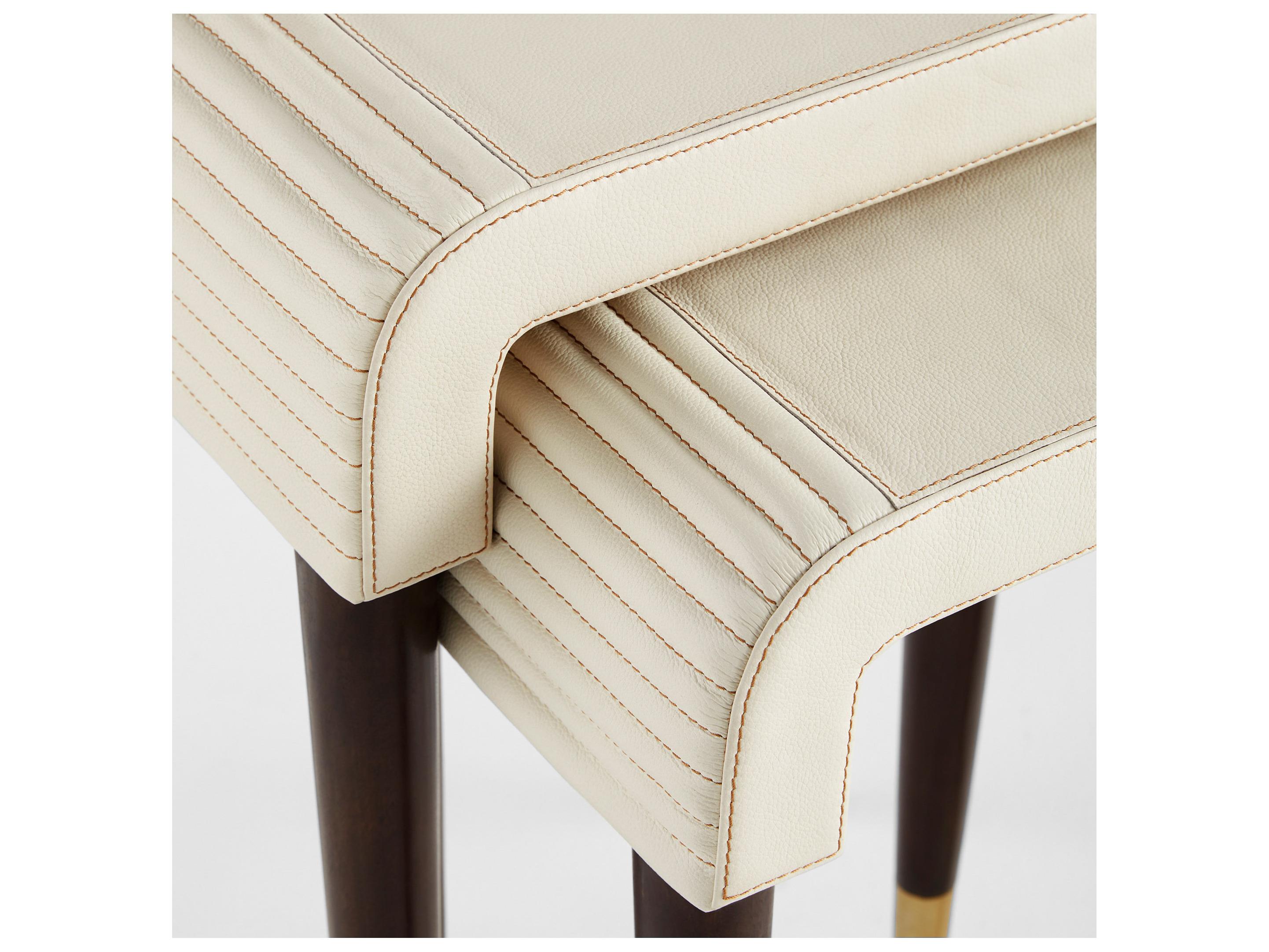 Cyan Design Rectangular Leather End Table Set of 2