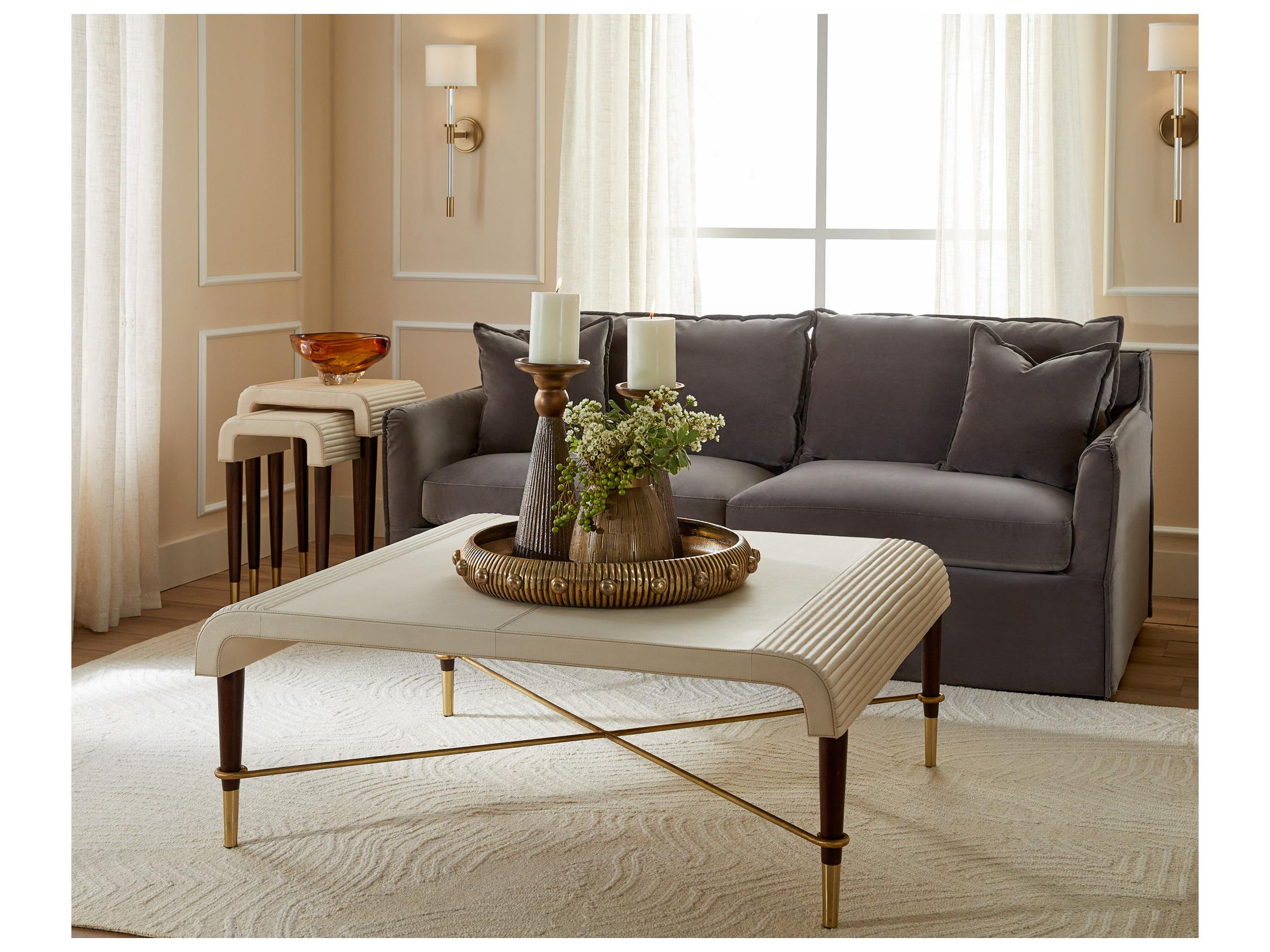 Cyan Design Rectangular Leather End Table Set of 2