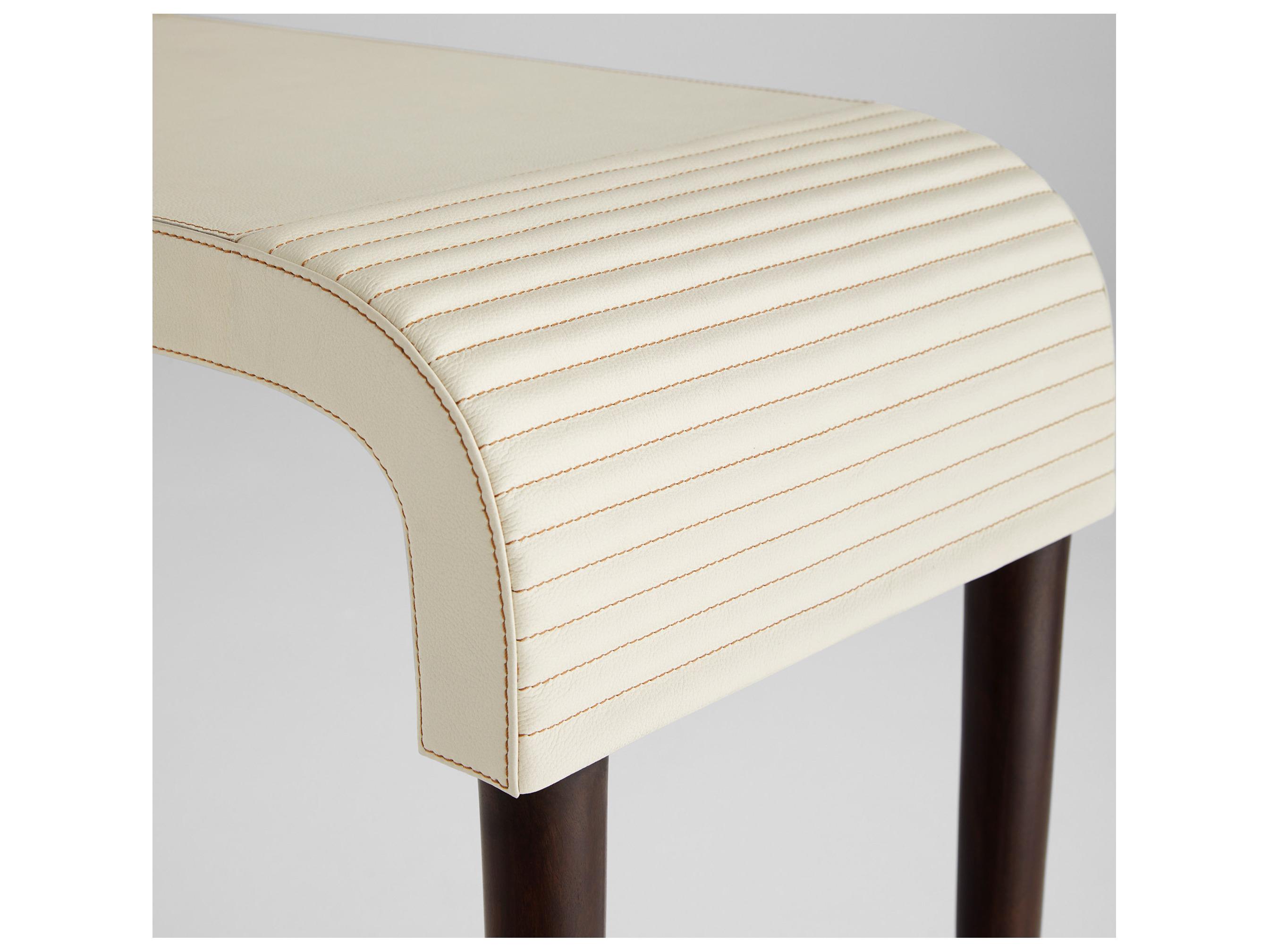 Cyan Design Rectangular Leather Console Table