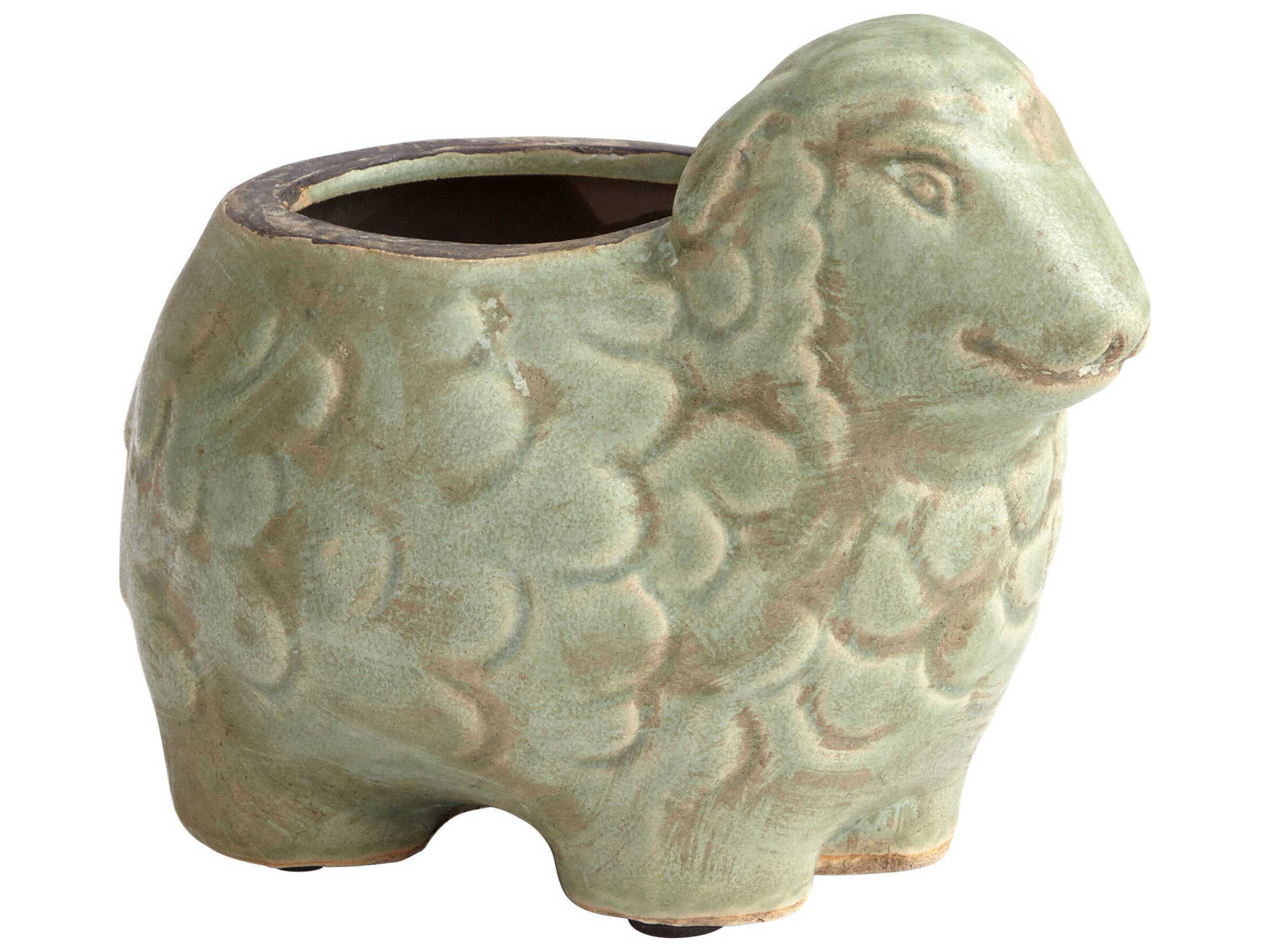 Cyan Design Lala Lamb Green Glaze Plant Stand