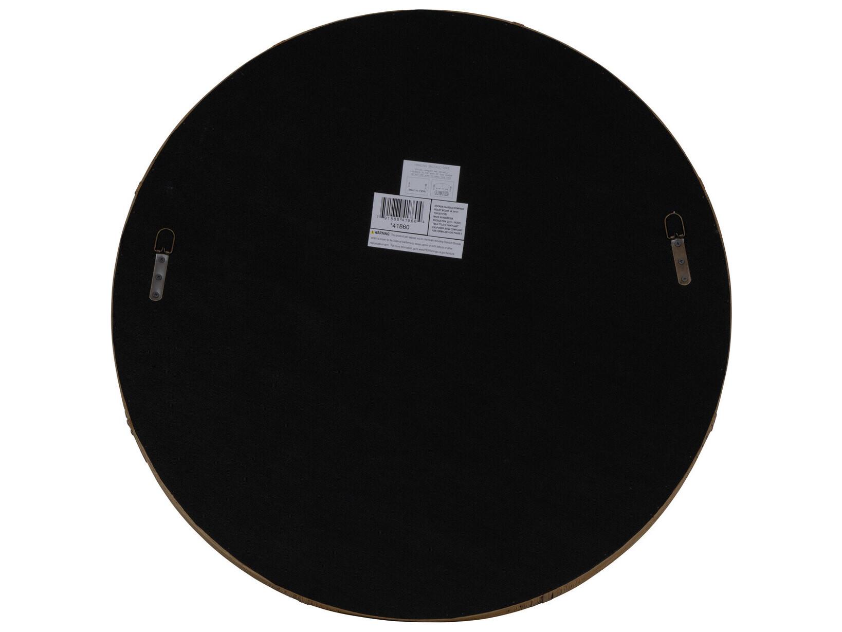 Cooper Classics Evan Round Wall Mirror