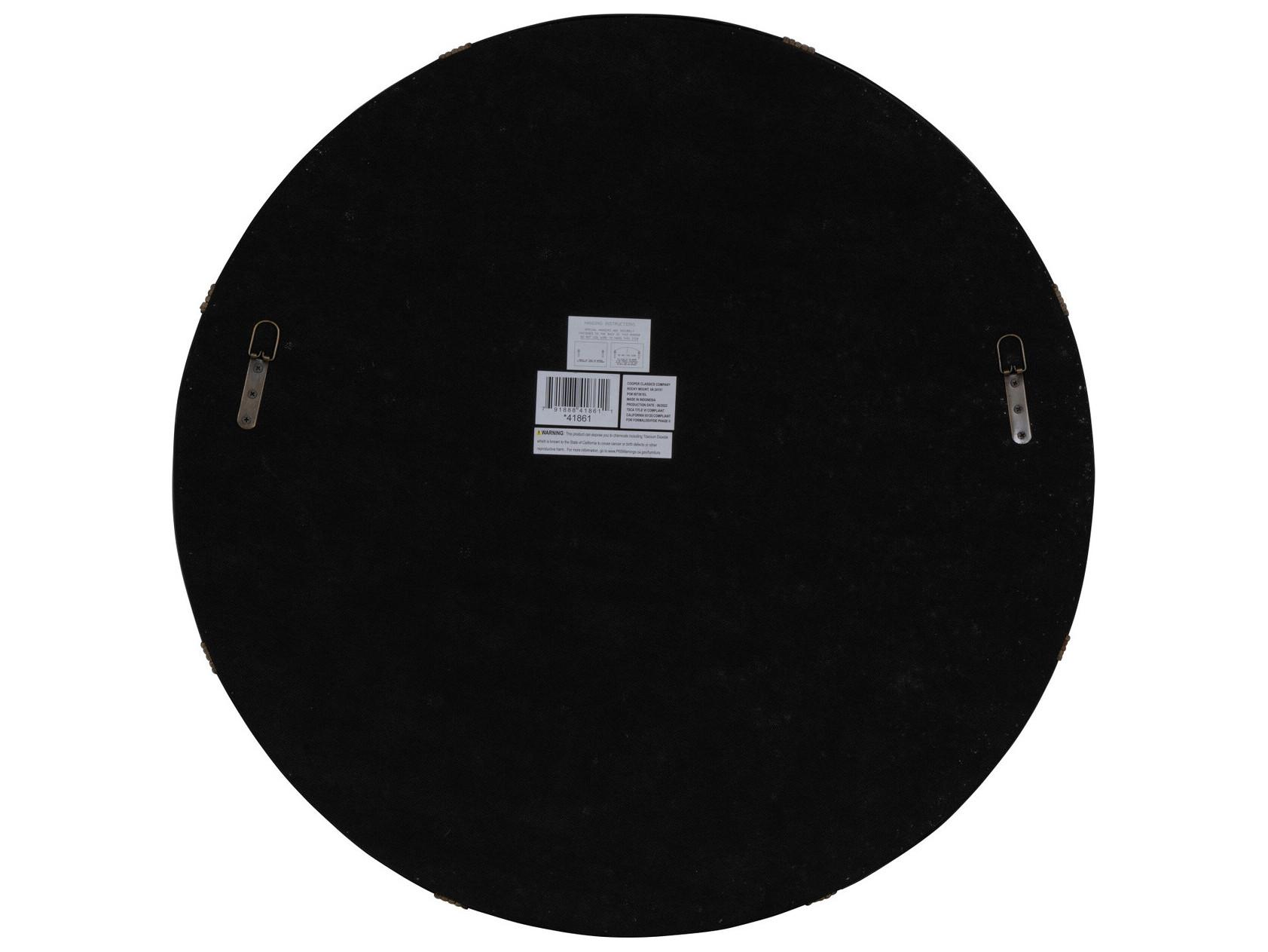 Cooper Classics Evan Round Wall Mirror