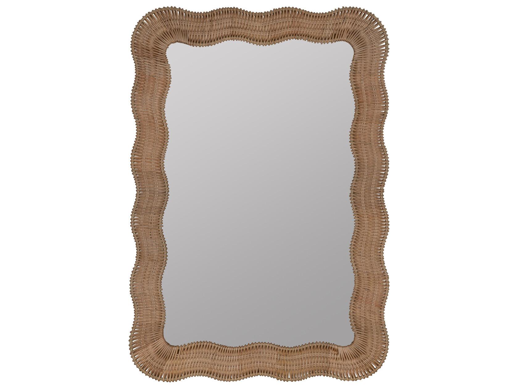 Cooper Classics Erin Gates Scalloped Linden Rectangular Wall Mirror