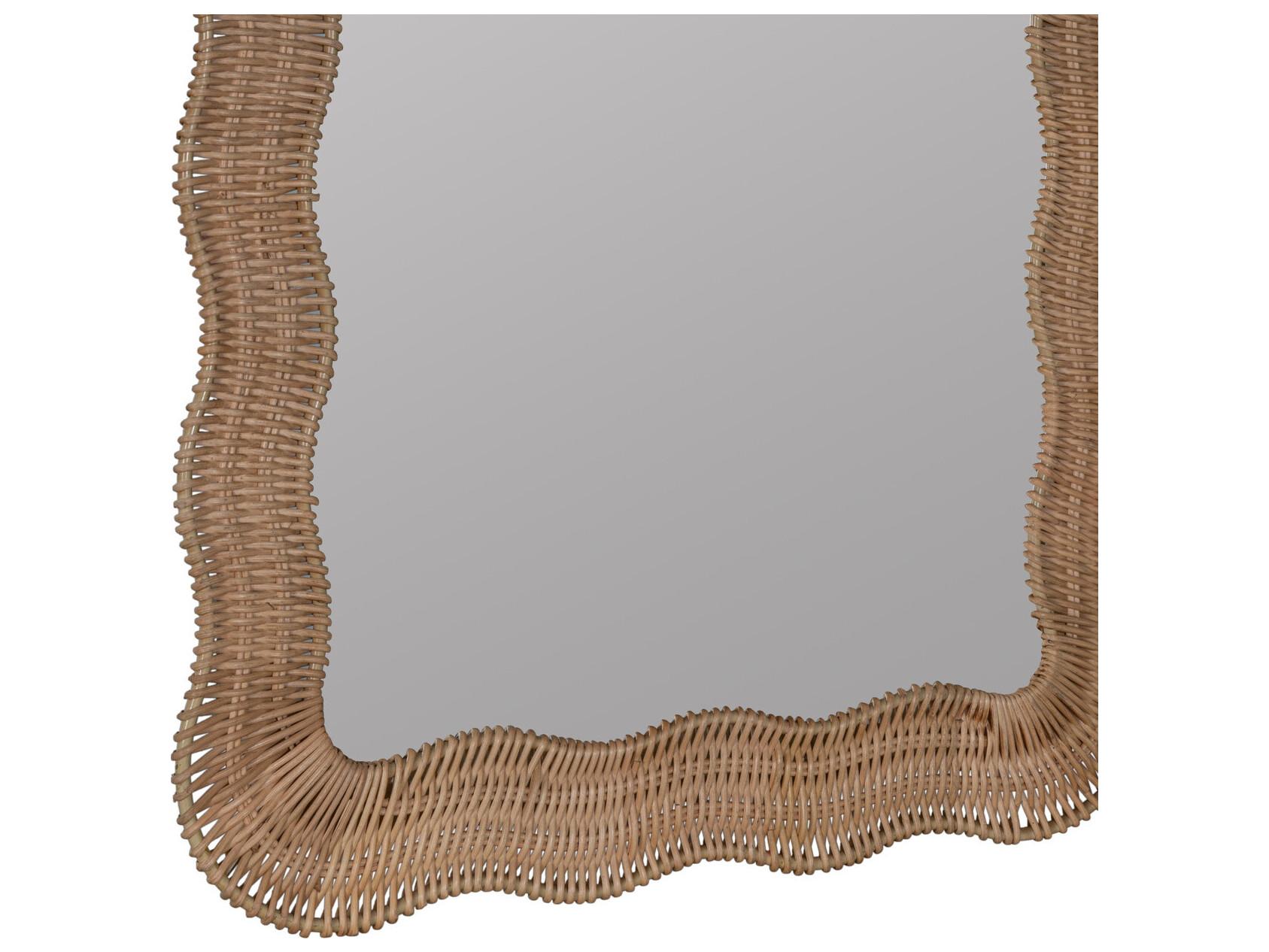 Cooper Classics Erin Gates Scalloped Linden Rectangular Wall Mirror
