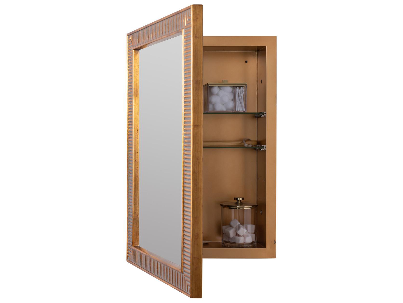Cooper Classics Erin Gates Abbott Antique Gold Medicine Cabinet