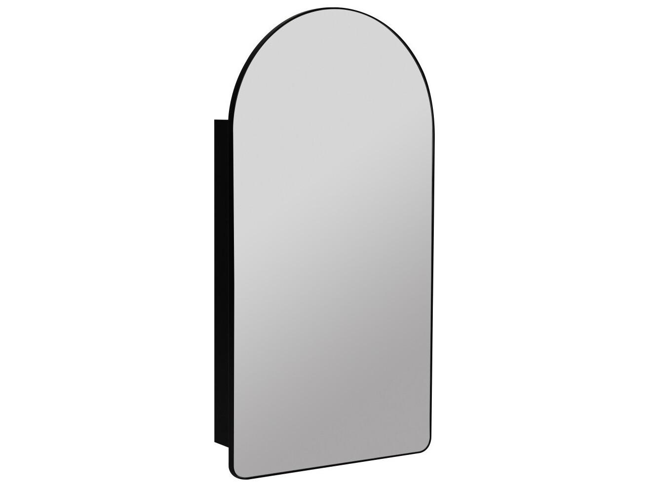 Cooper Classics Colca Matte Black Arched Medicine Cabinet