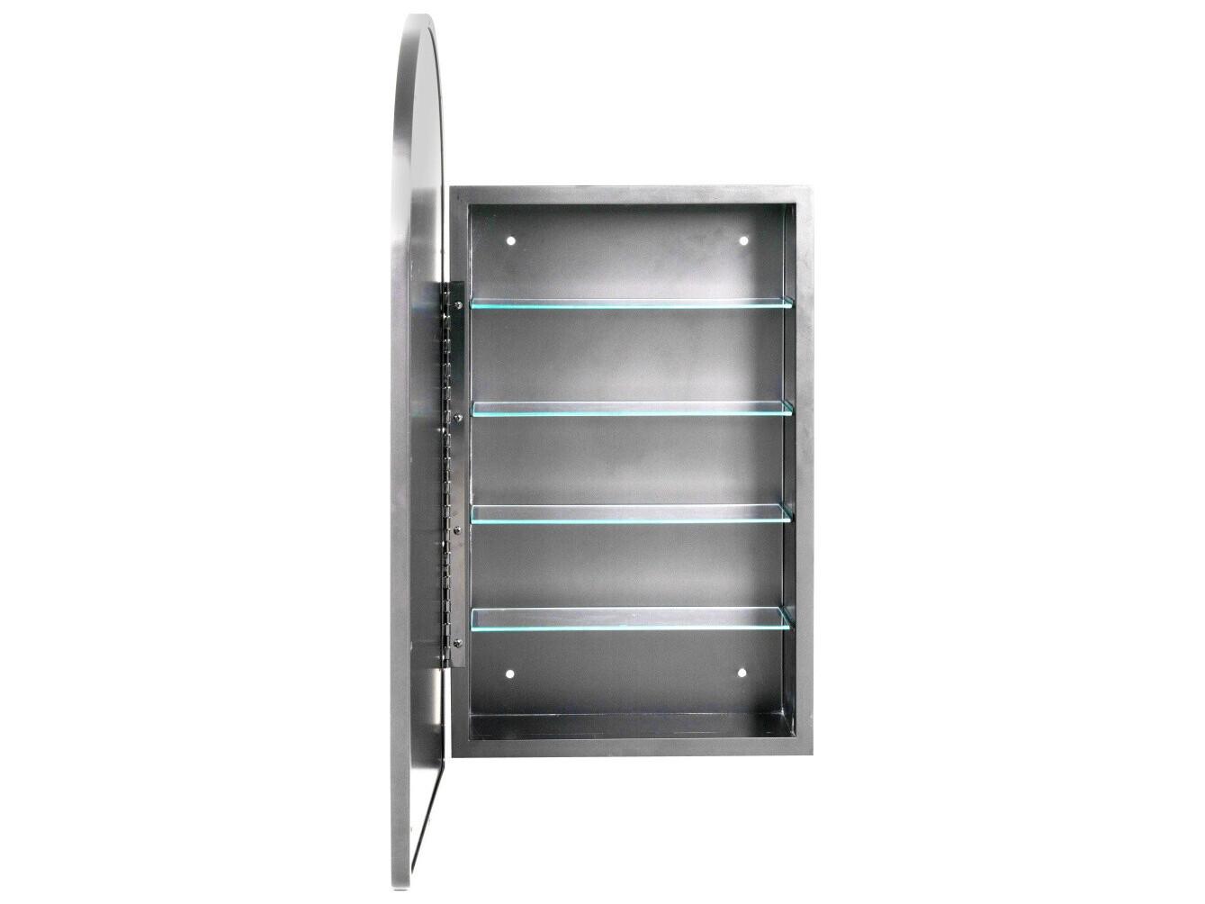 Cooper Classics Colca Silver Arched Medicine Cabinet