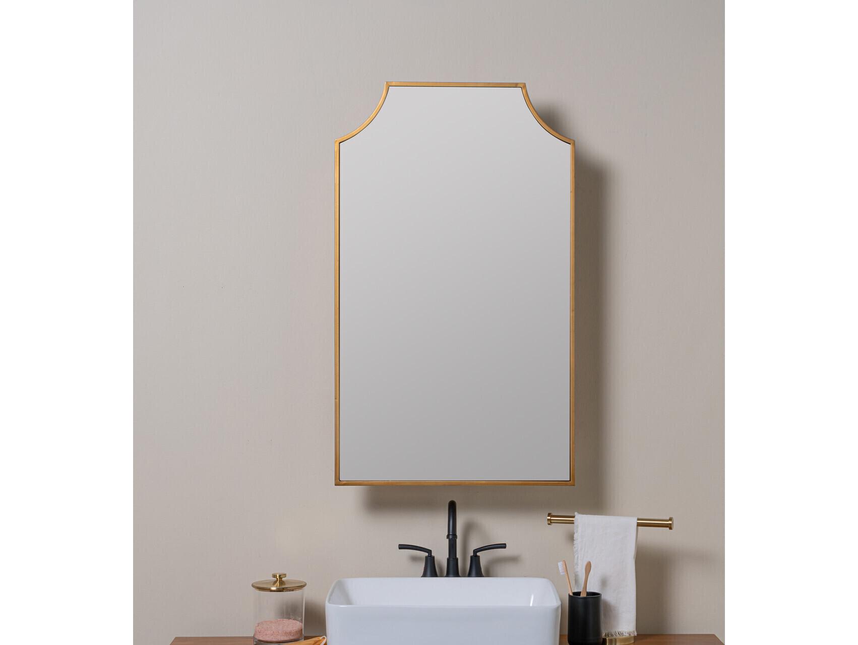 Cooper Classics Simone Gold Medicine Cabinet