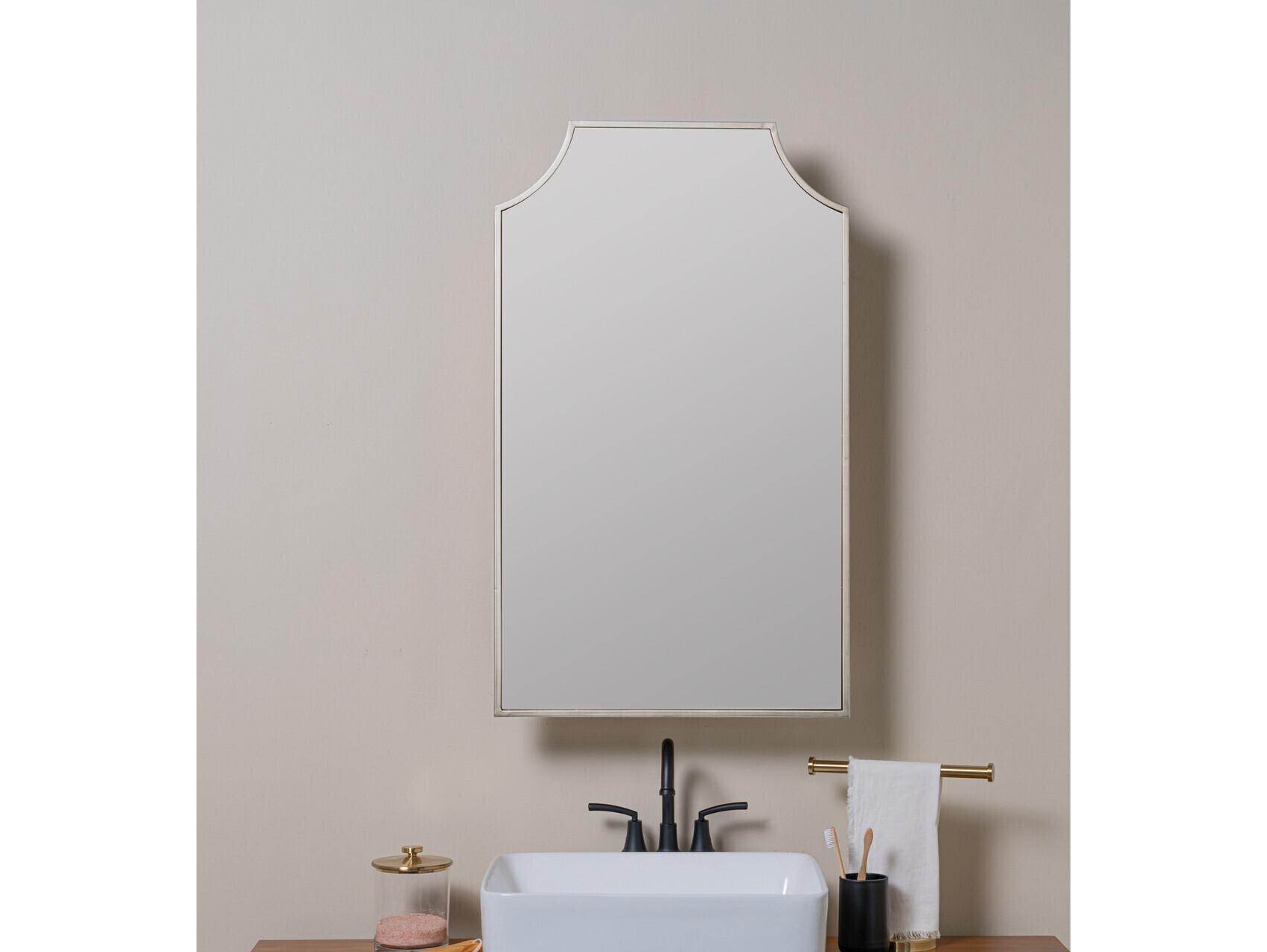 Cooper Classics Simone Brushed Nickel Medicine Cabinet