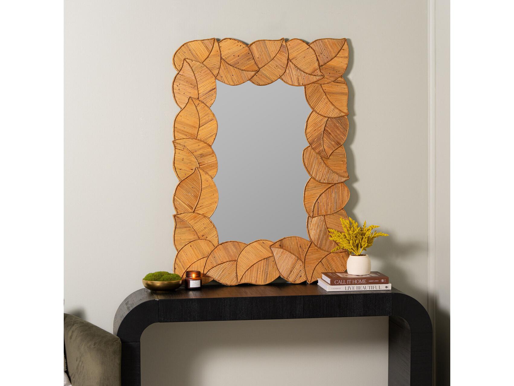 Cooper Classics Palm Rectangular Wall Mirror