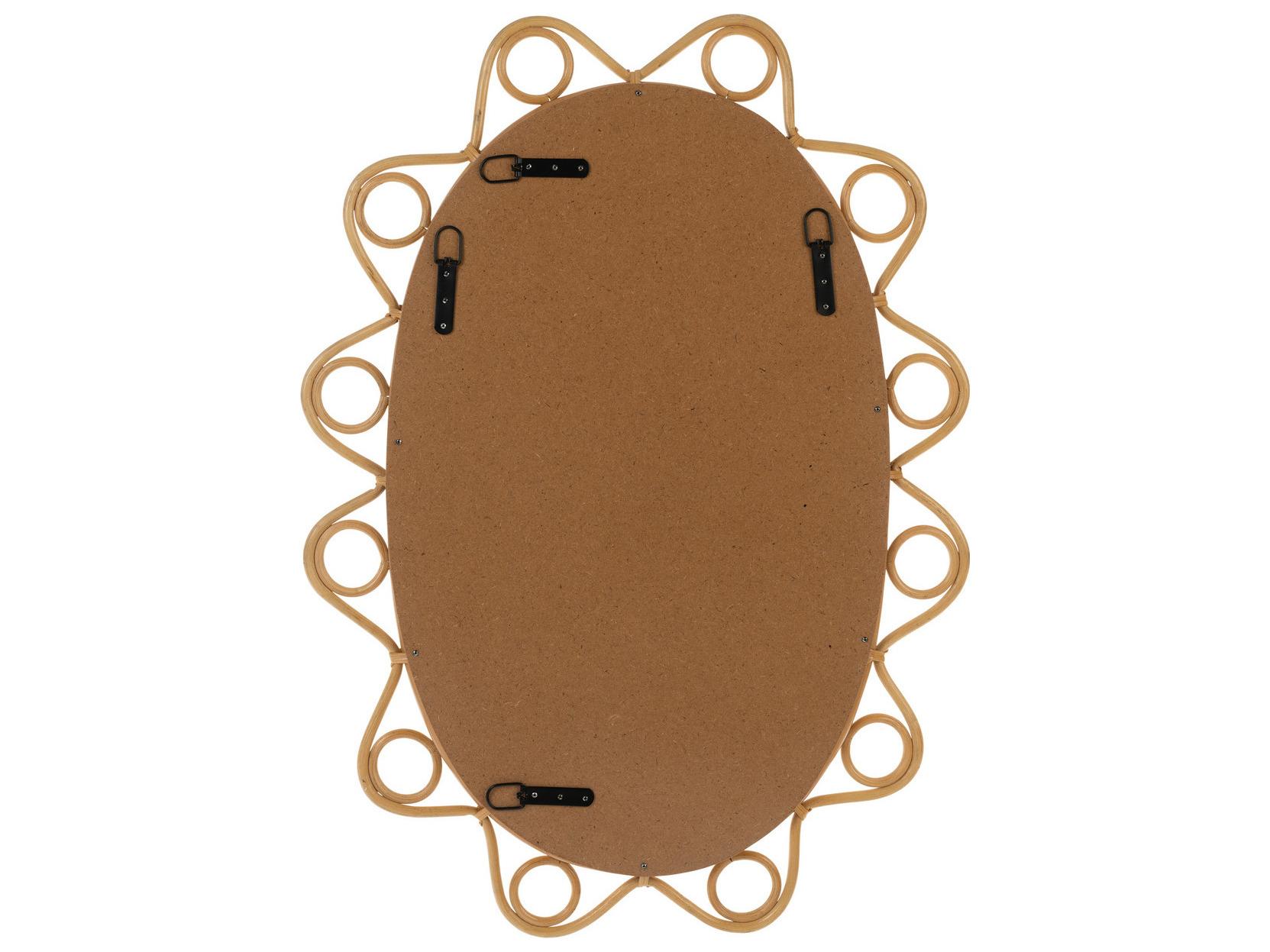 Cooper Classics Park and Oak Elin Oval Wall Mirror