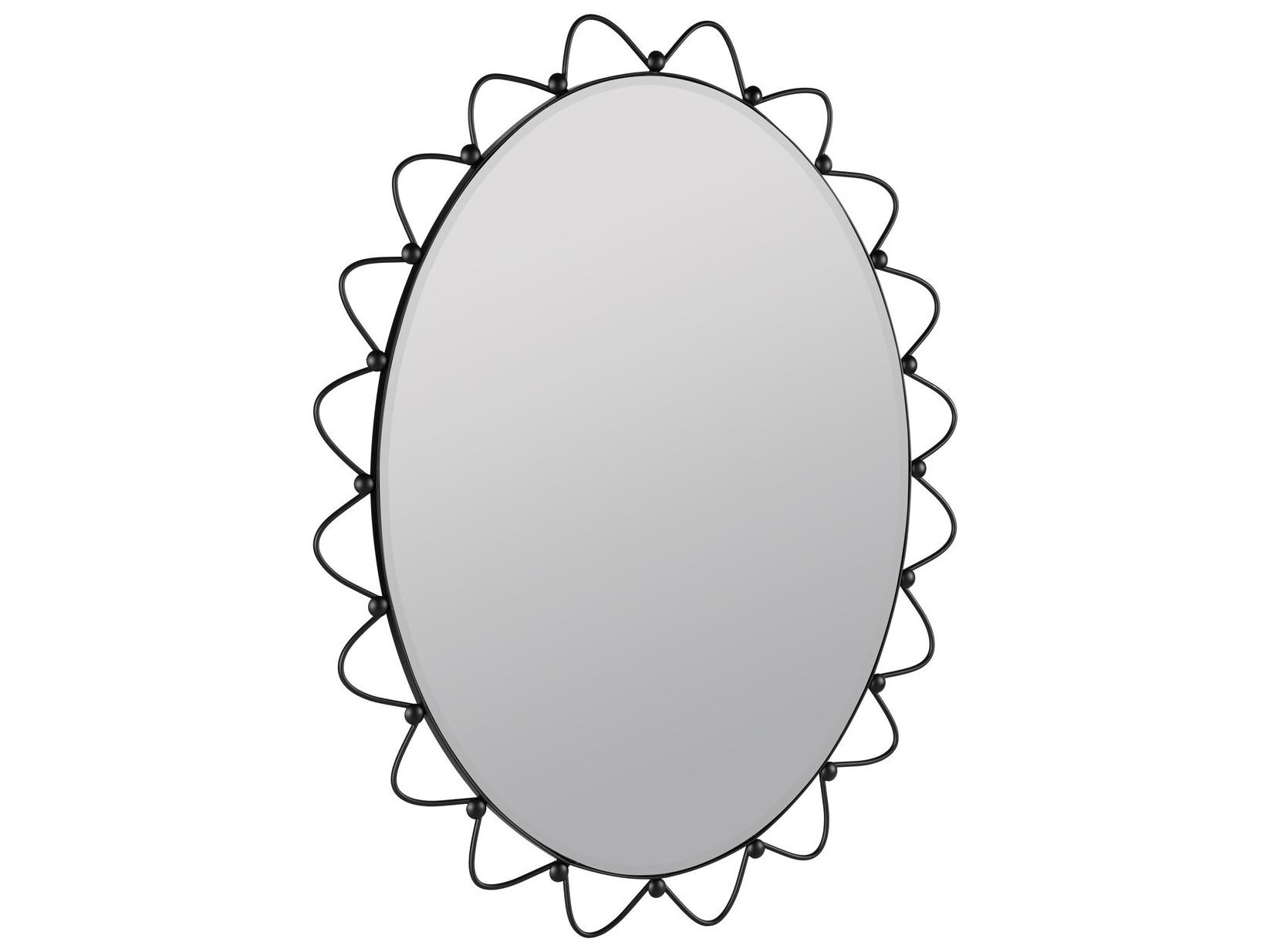 Cooper Classics Park and Oak Sienna Oval Wall Mirror