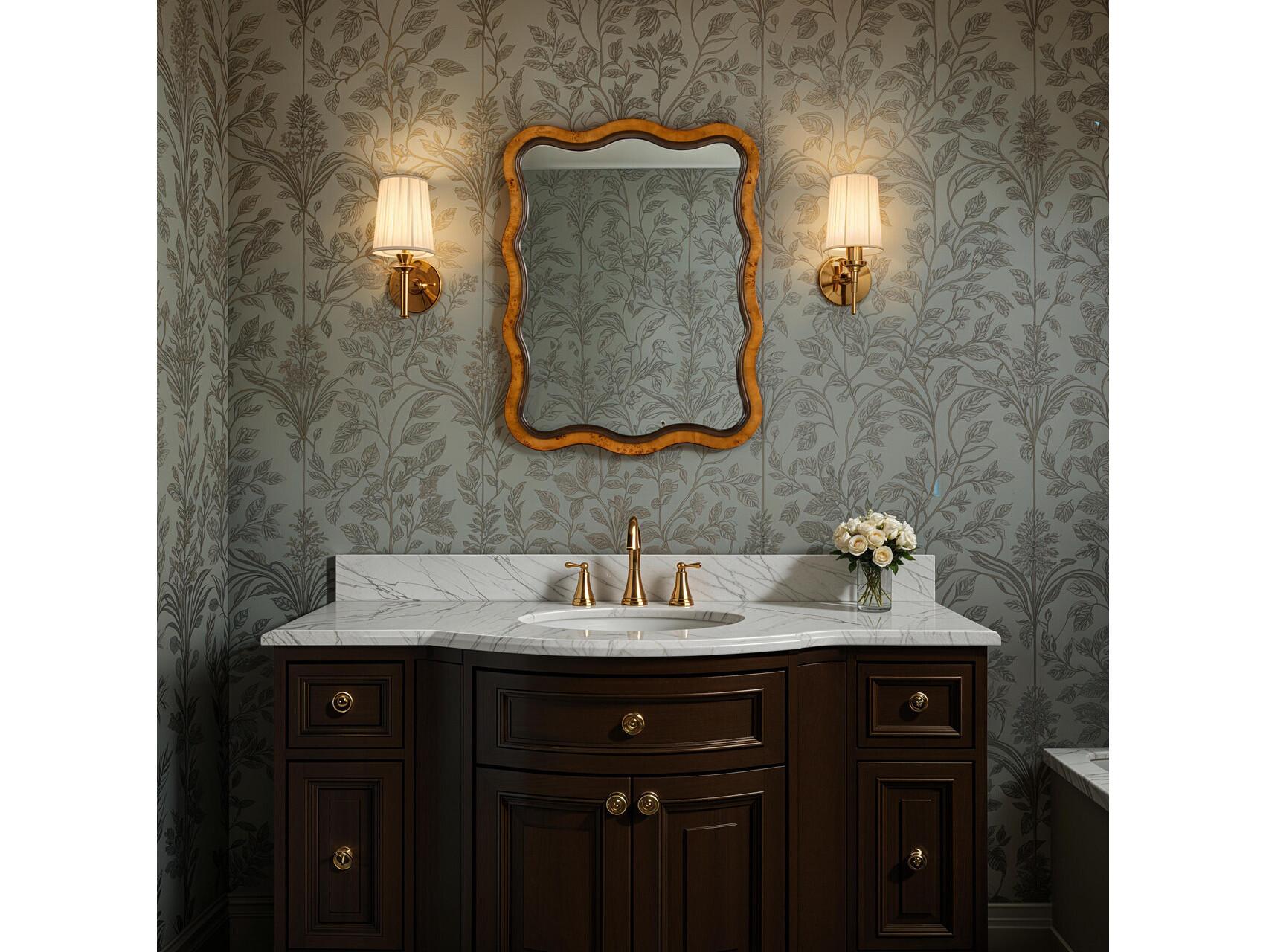 Cooper Classics Park and Oak Arabella Rectangular Wall Mirror