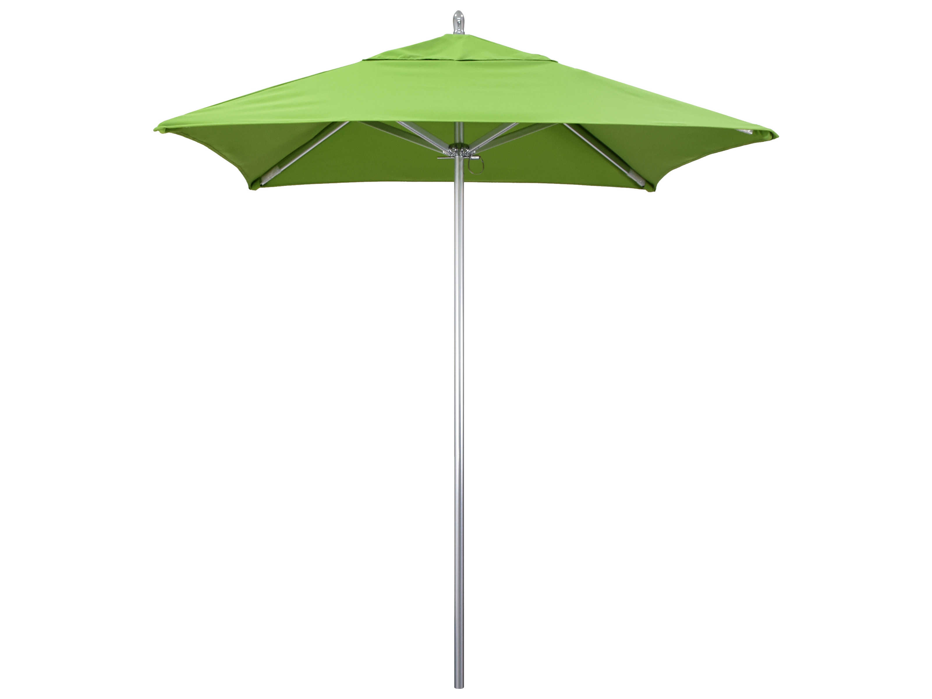 California Outdoor Umbrella Quick Ship Rodeo Series 6 Foot Square Market Aluminum Outdoor Umbrella with Push Lift System
