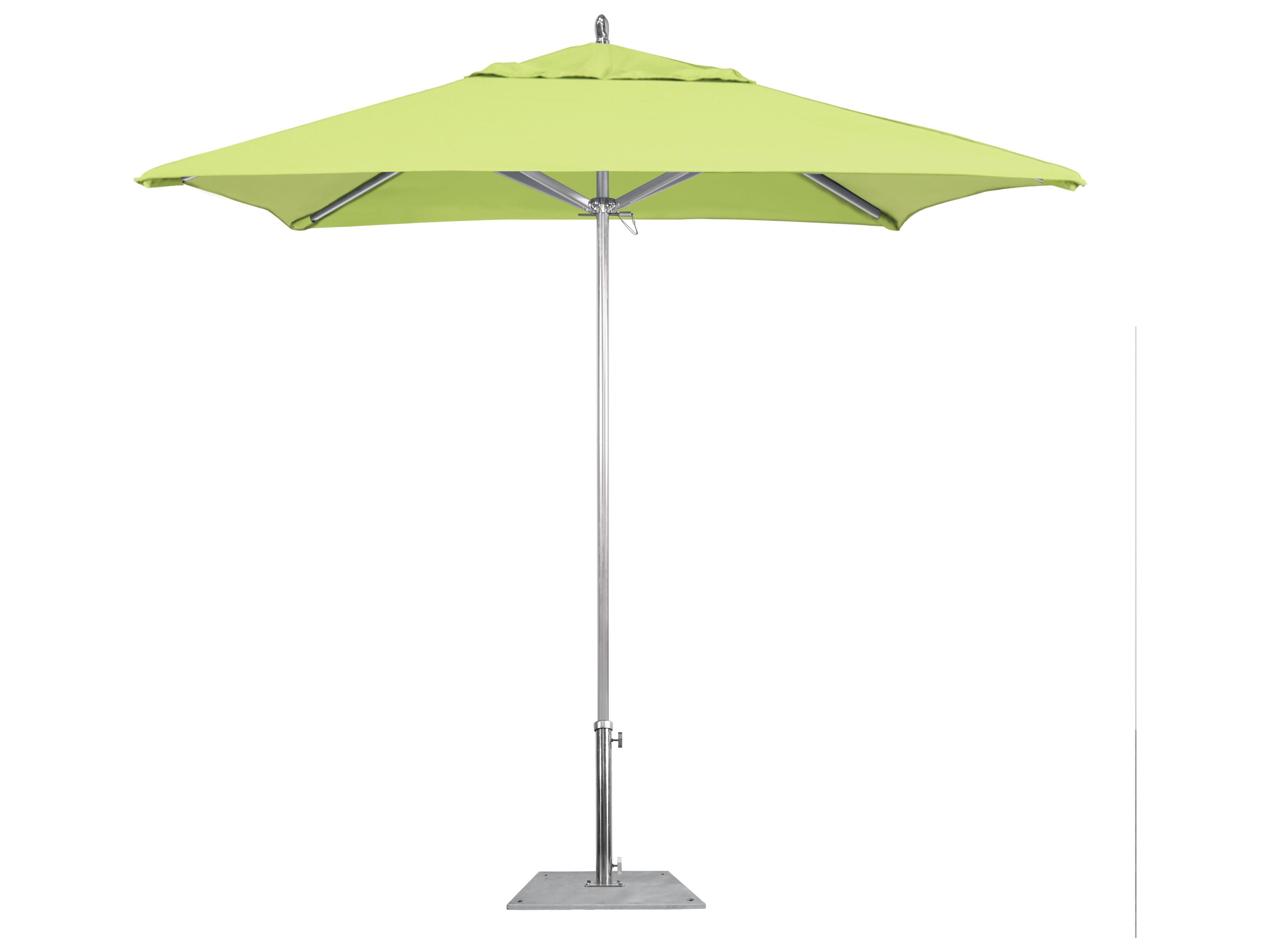California Patio Umbrella Quick Ship Rodeo Series 7.5 Foot Square Push Up Lift Aluminum Patio Umbrella