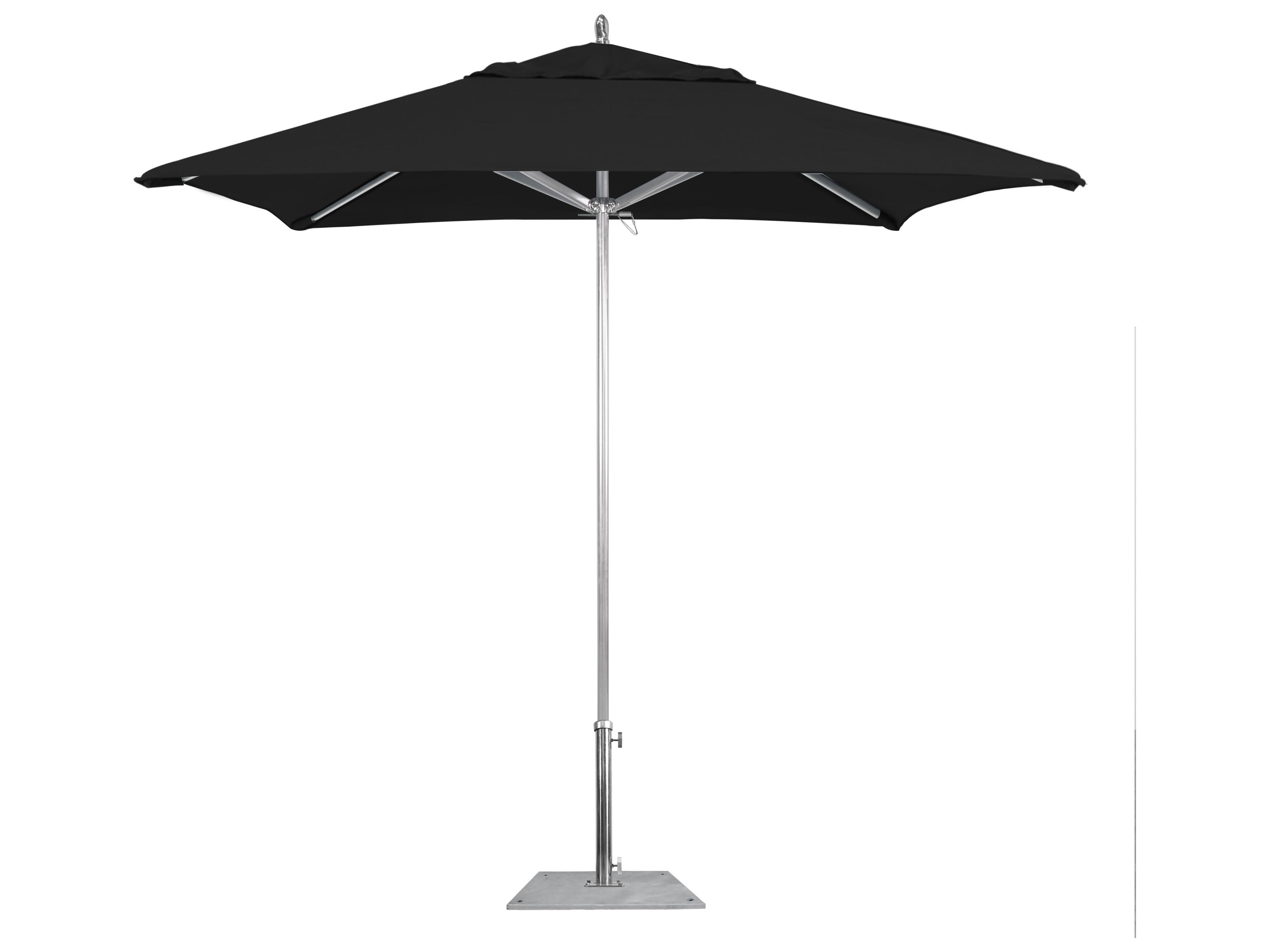 California Patio Umbrella Quick Ship Rodeo Series 7.5 Foot Square Push Up Lift Aluminum Patio Umbrella