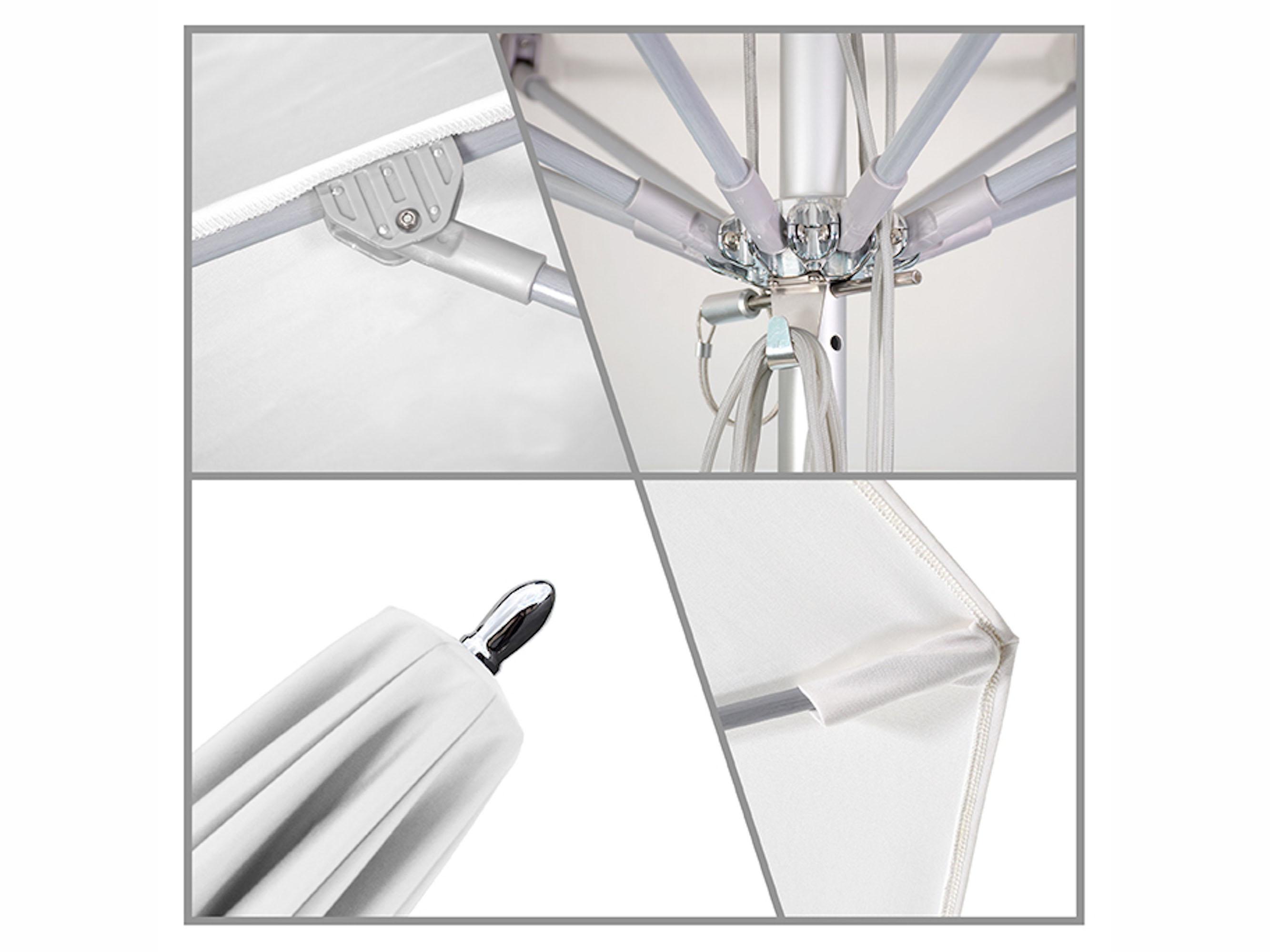 California Patio Umbrella Quick Ship Newport Series Aluminum 11 Foot Octagon Pulley Lift Patio Umbrella