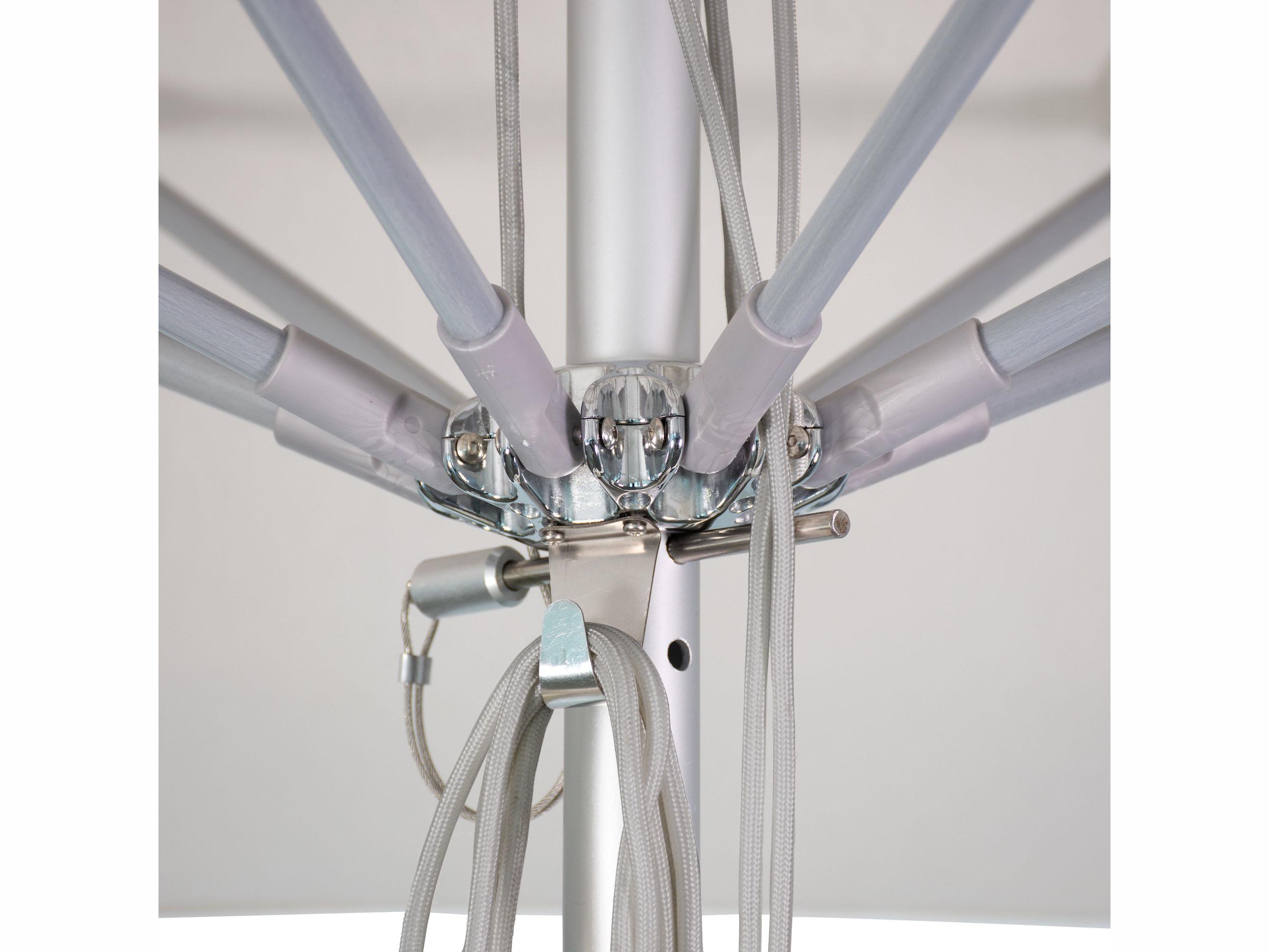 California Patio Umbrella Quick Ship Newport Series Aluminum 11 Foot Octagon Pulley Lift Patio Umbrella