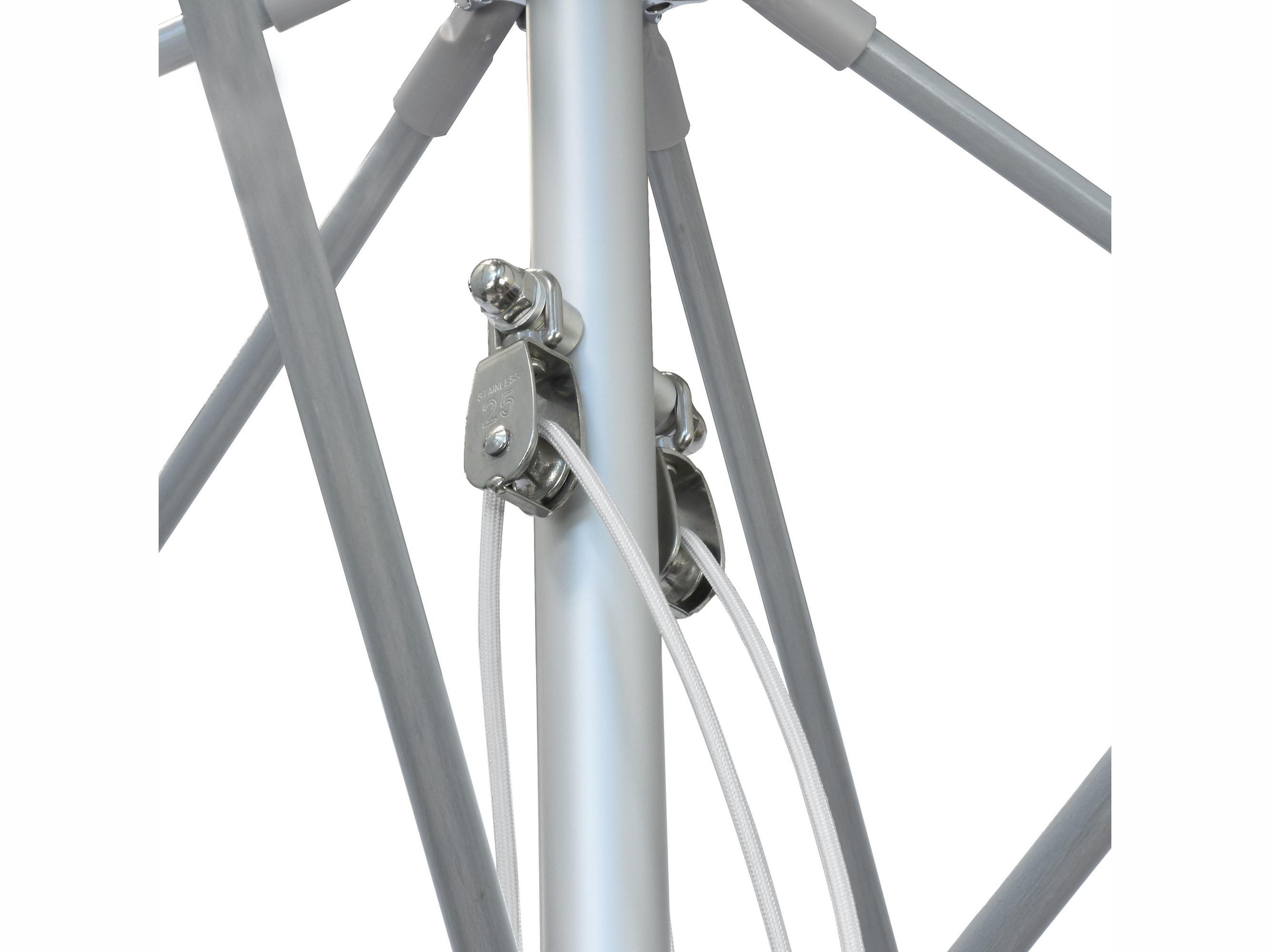 California Patio Umbrella Quick Ship Newport Series Aluminum 11 Foot Octagon Pulley Lift Patio Umbrella