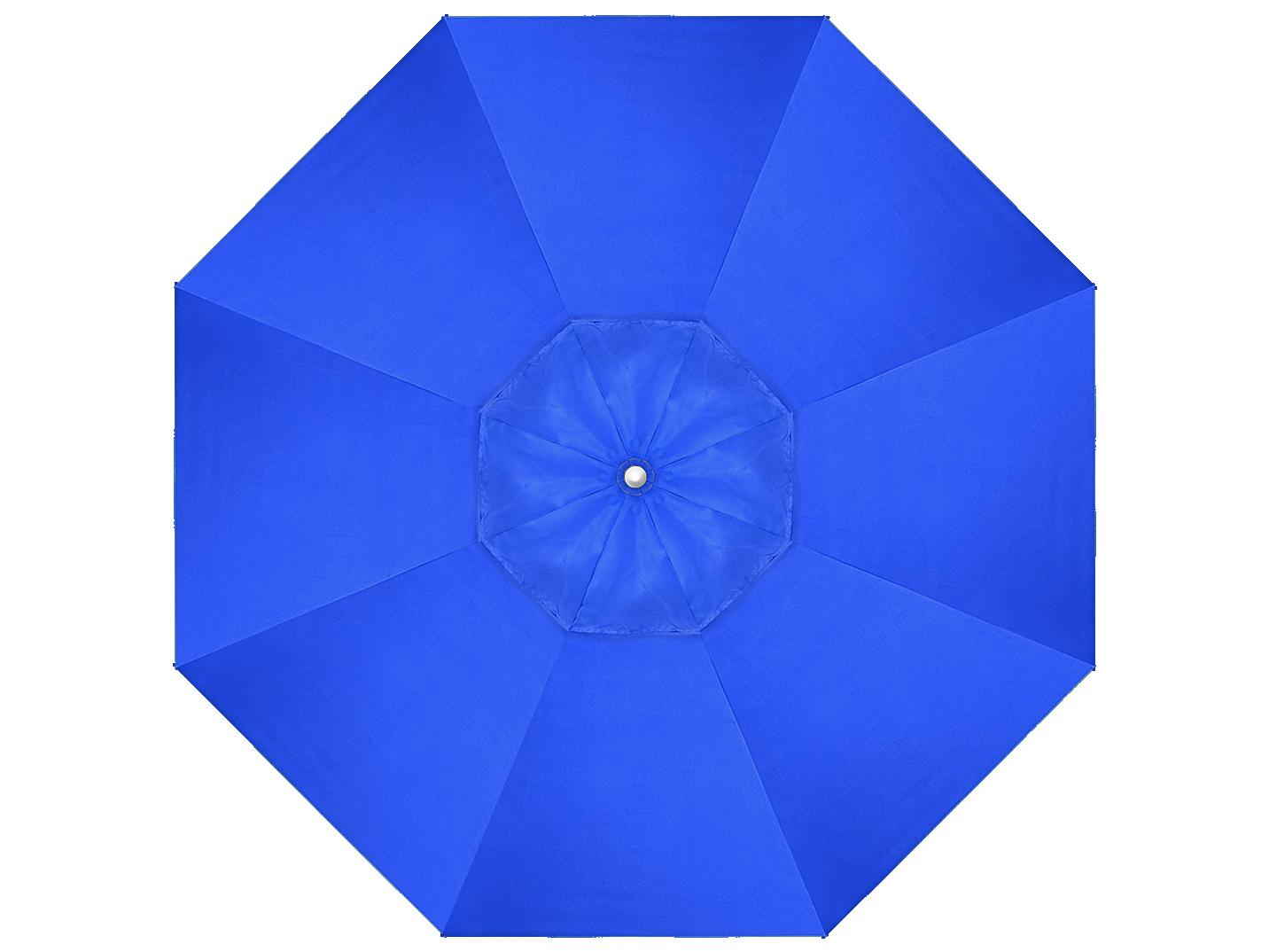 California Outdoor Umbrella Quick Ship Newport Series Aluminum 7.5 Foot Octagon Pulley Lift Outdoor Umbrella