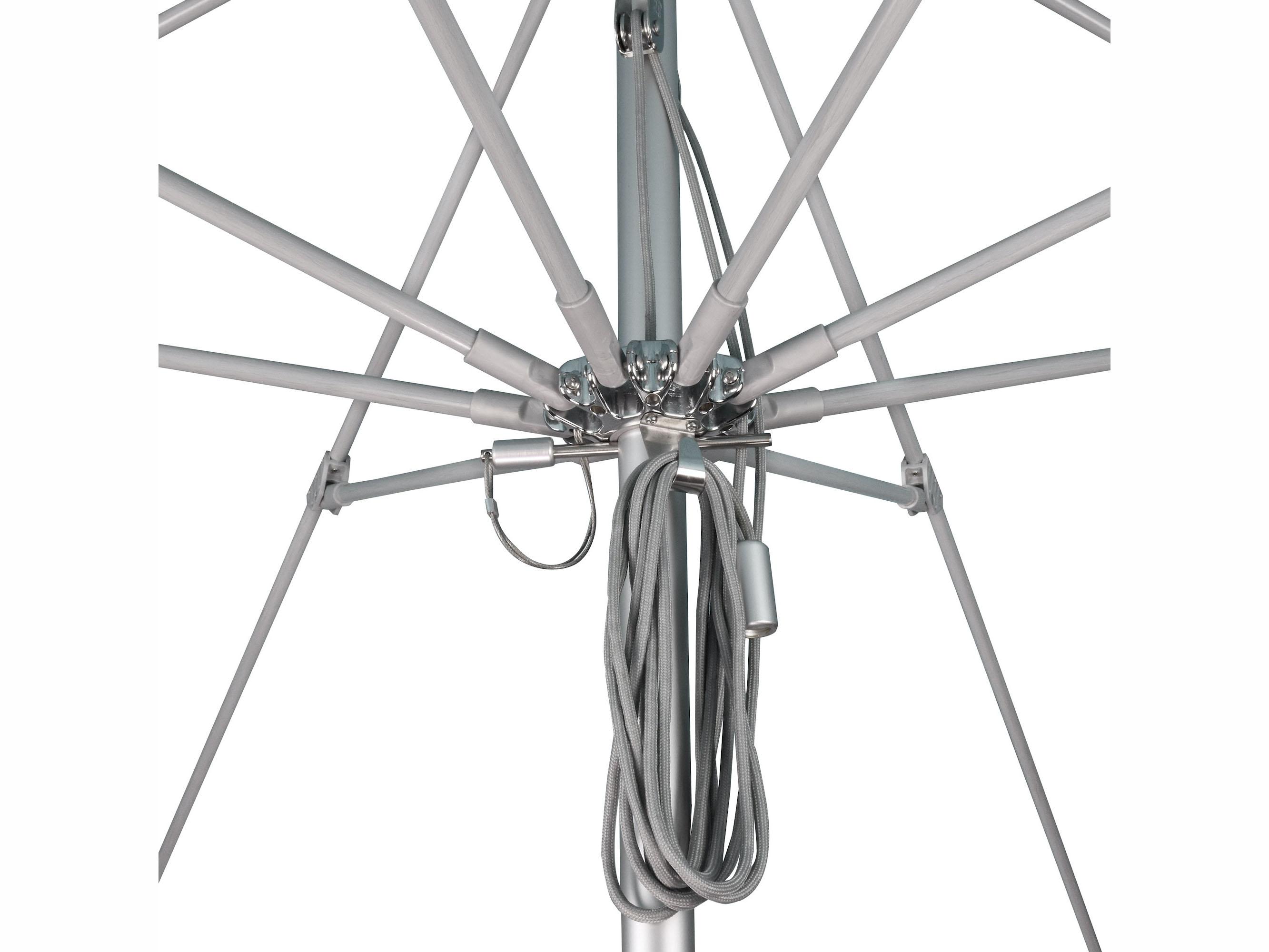 California Outdoor Umbrella Quick Ship Newport Series Aluminum 7.5 Foot Octagon Pulley Lift Outdoor Umbrella