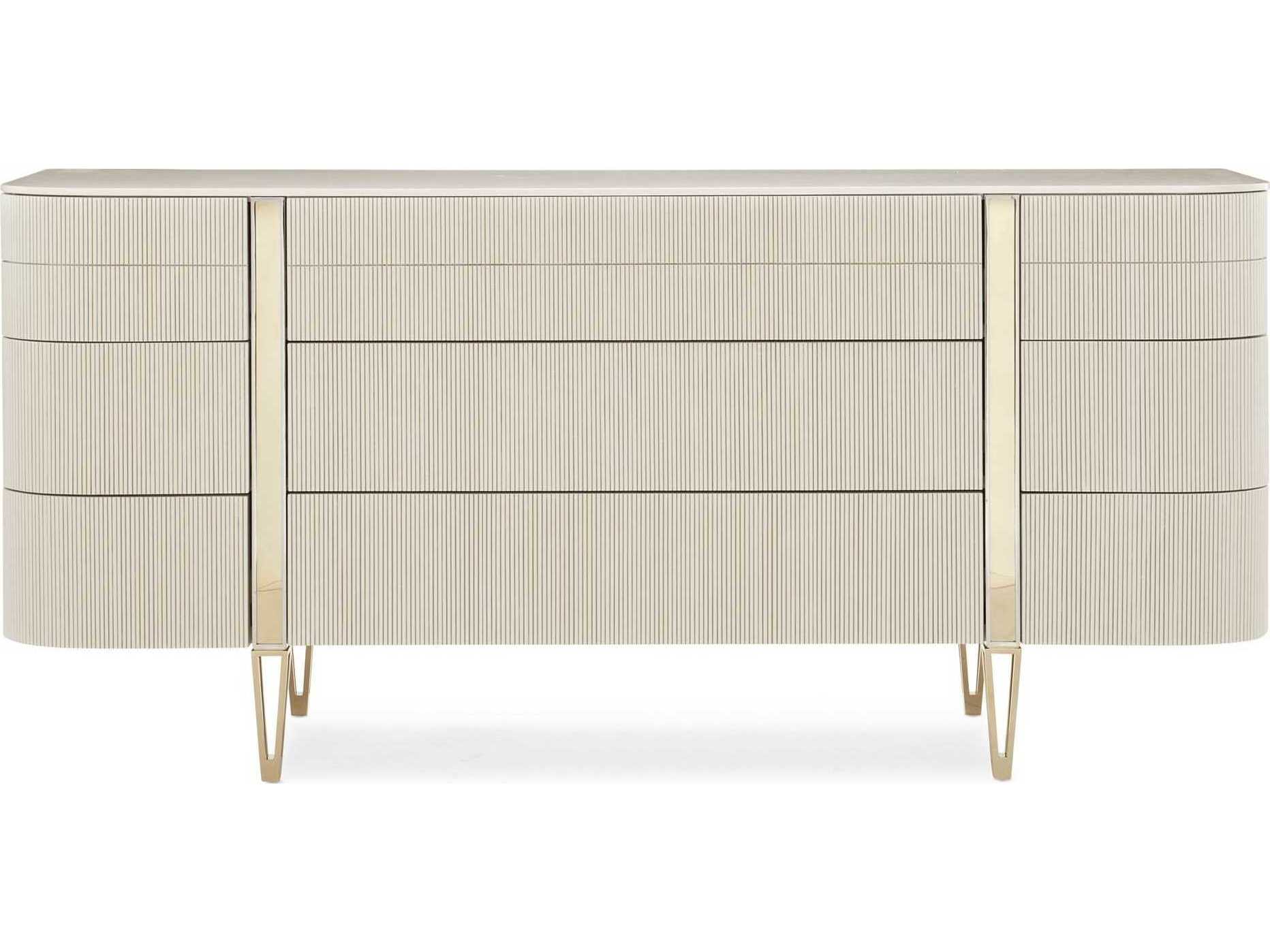 Caracole Classic Love at First Sight 9-Drawers White Dresser