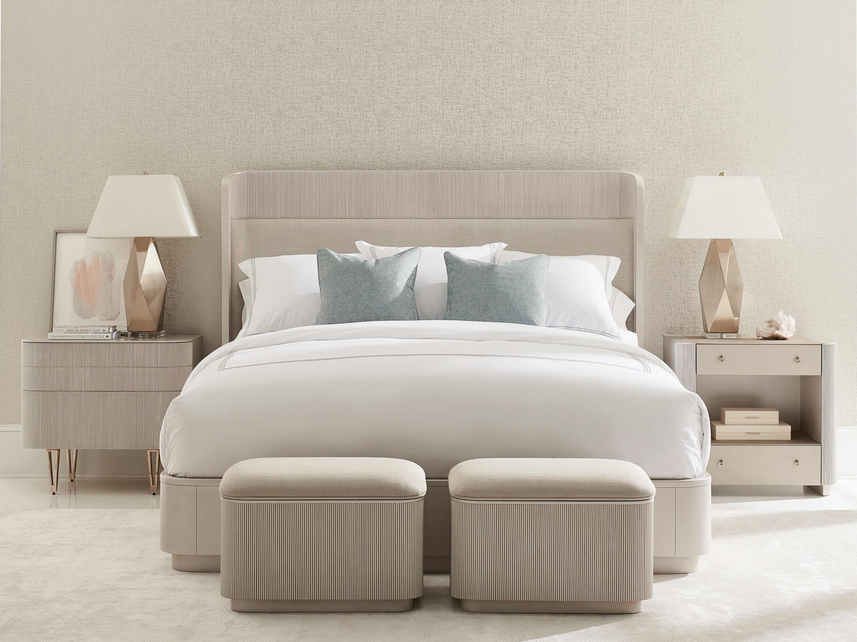 Caracole Classic True Love 2-Drawers White Nightstand