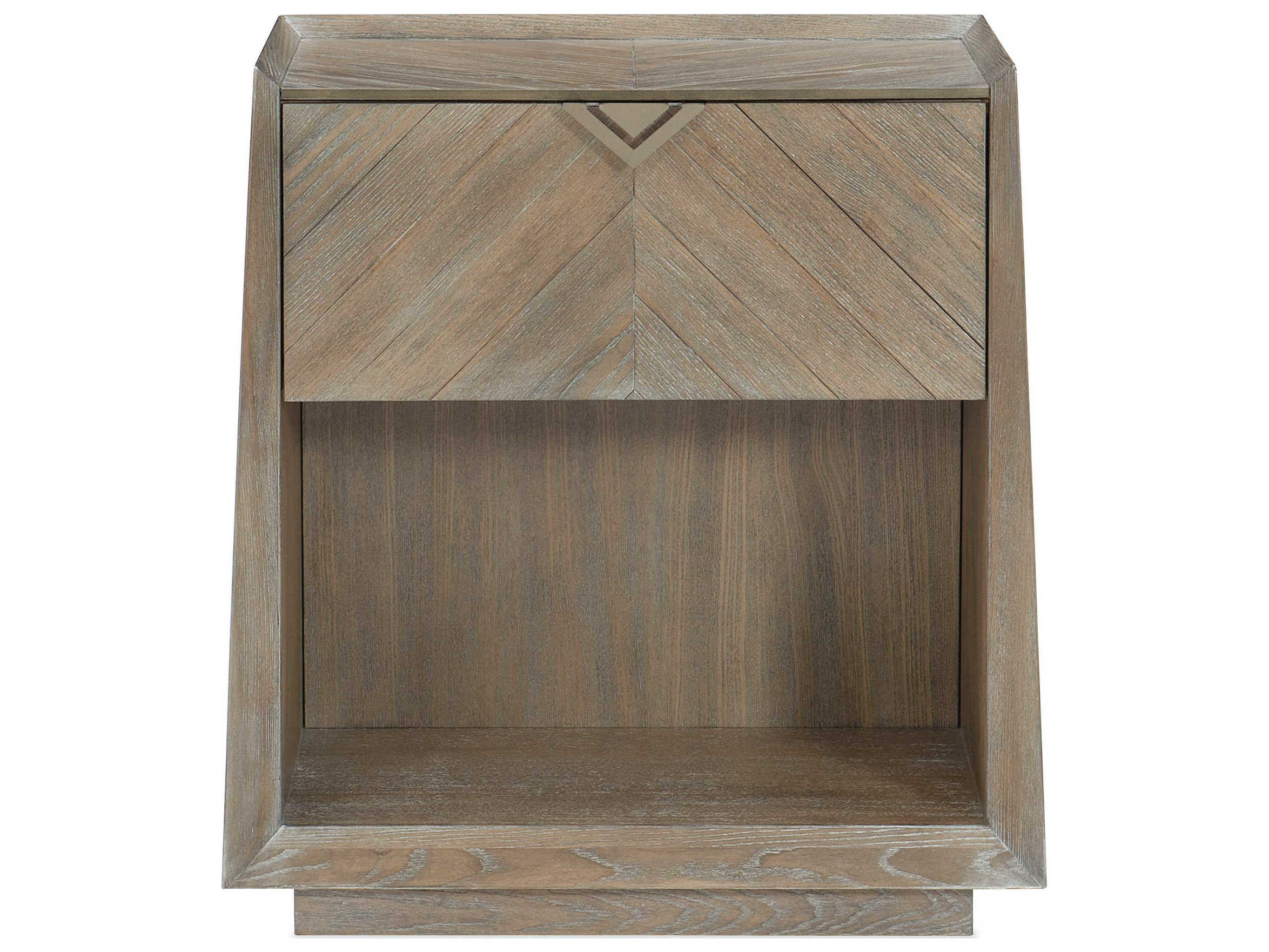 Caracole Classic Earthly Delight 1-Drawer Brown Nightstand
