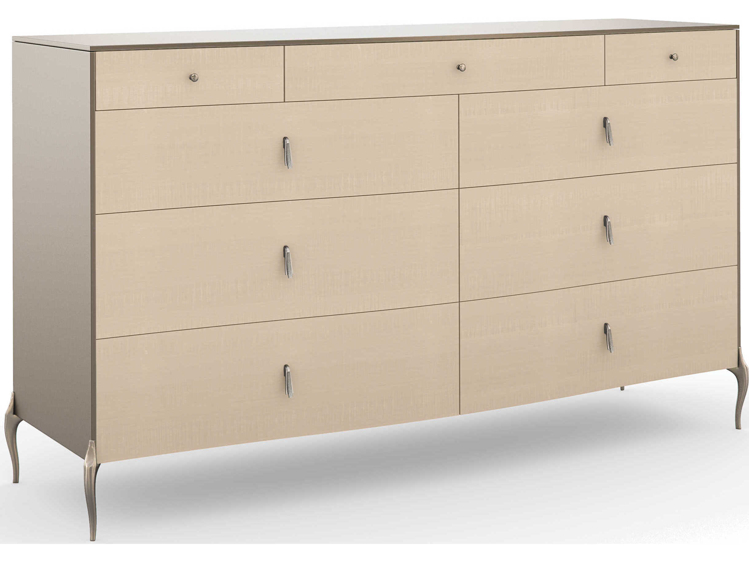Caracole Classic Dress to Impress 9-Drawers Double Dresser